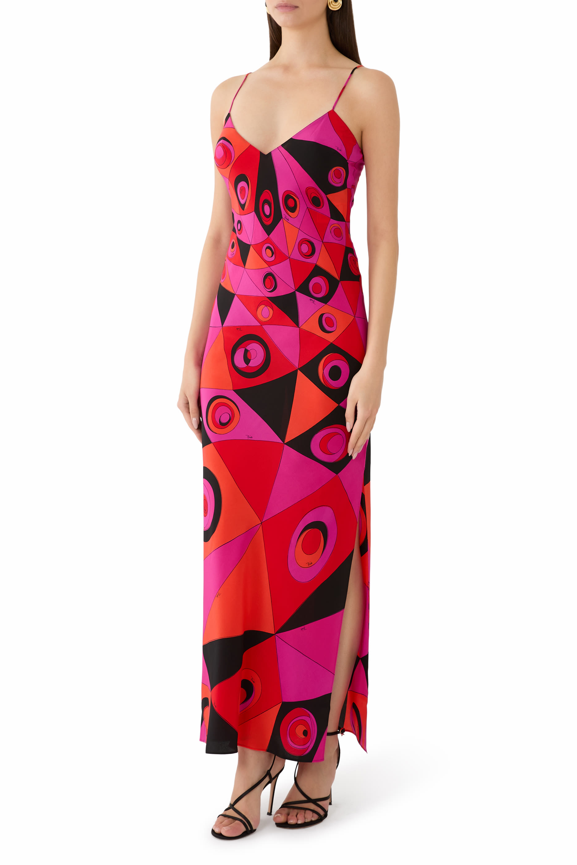 فستان طويل كريب صيني