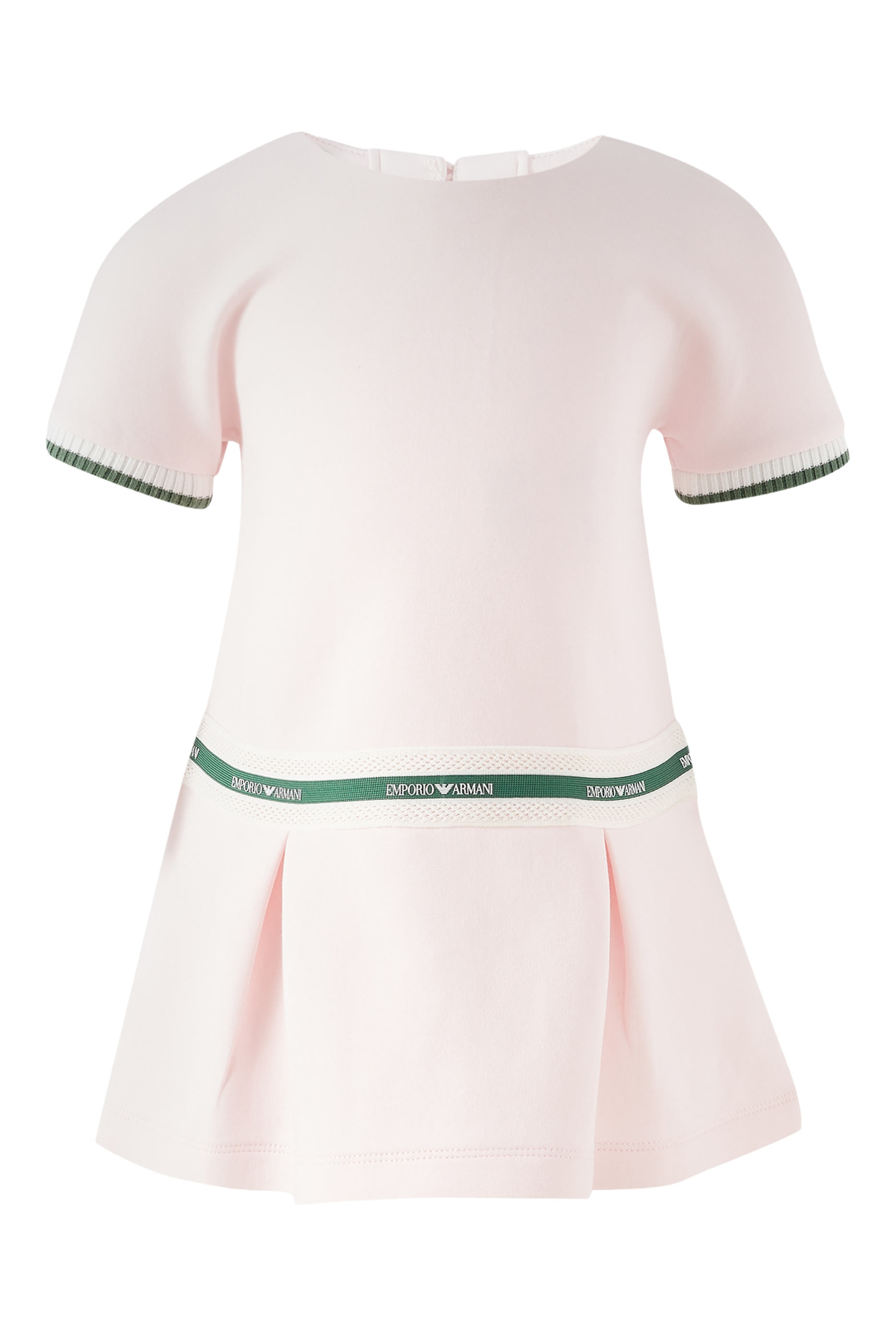 فستان بشريط شعار الماركة للأطفال