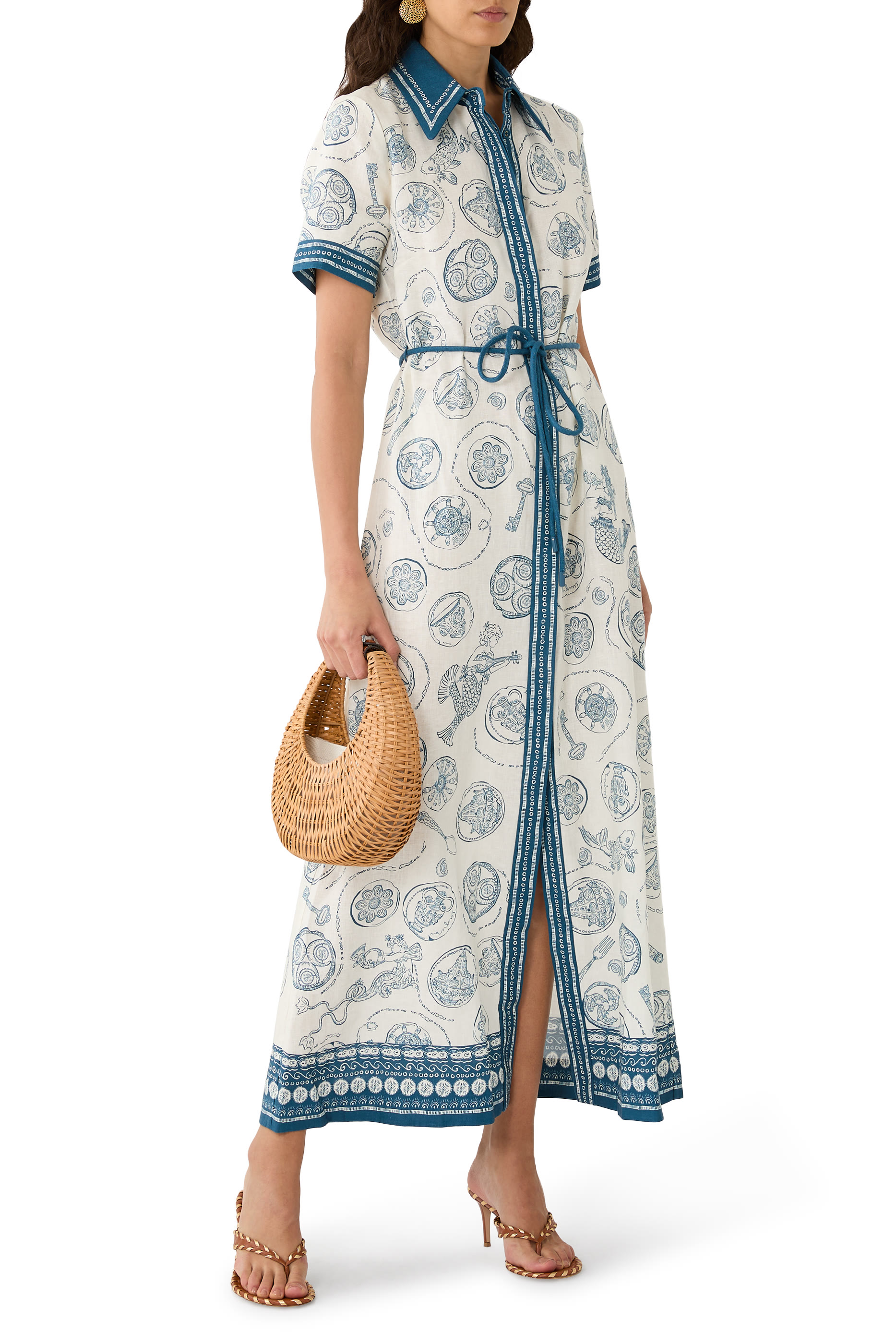 فستان لاكي بنمط قميص