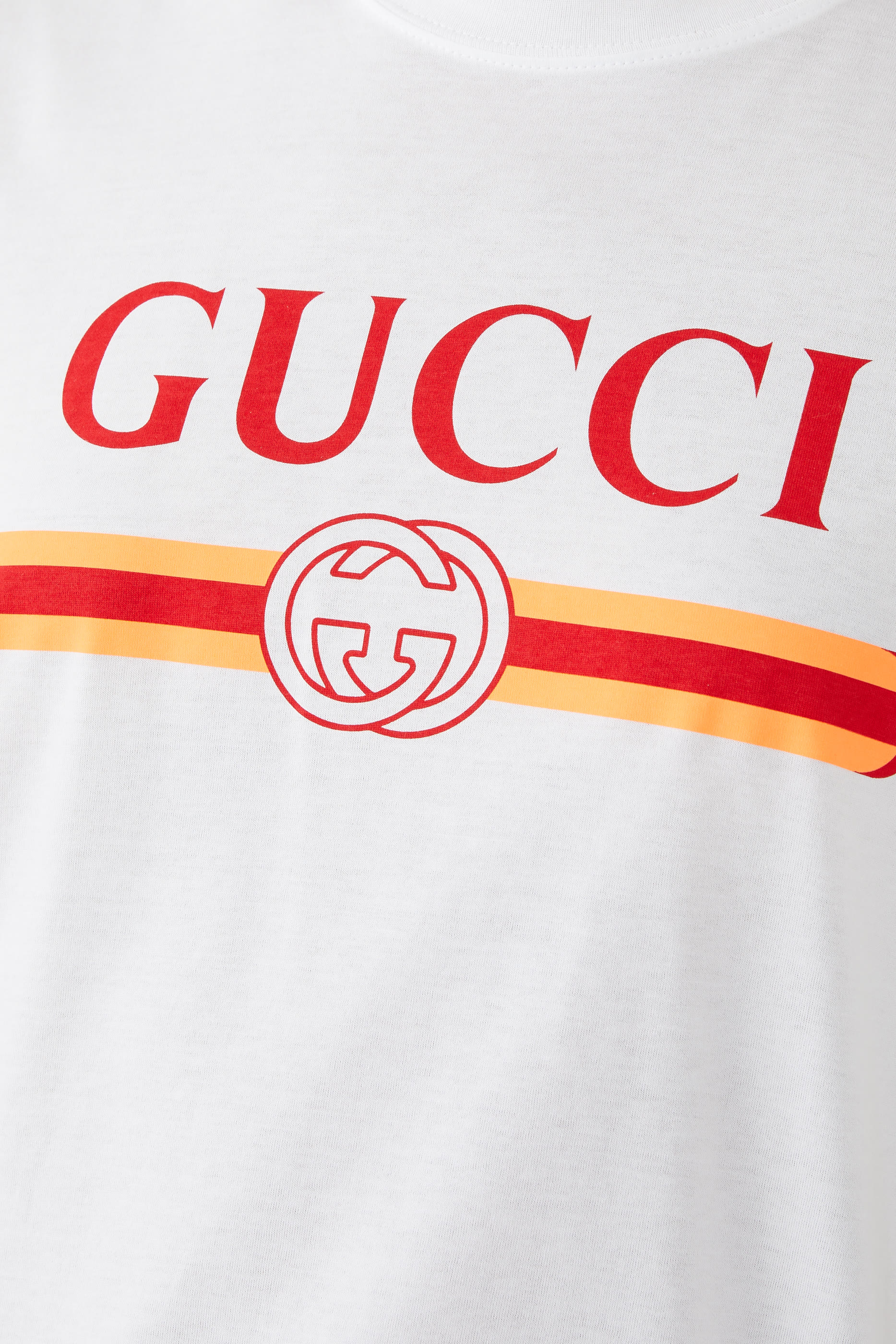 تيشيرت بطبعات شعار الماركة قطن جرسيه