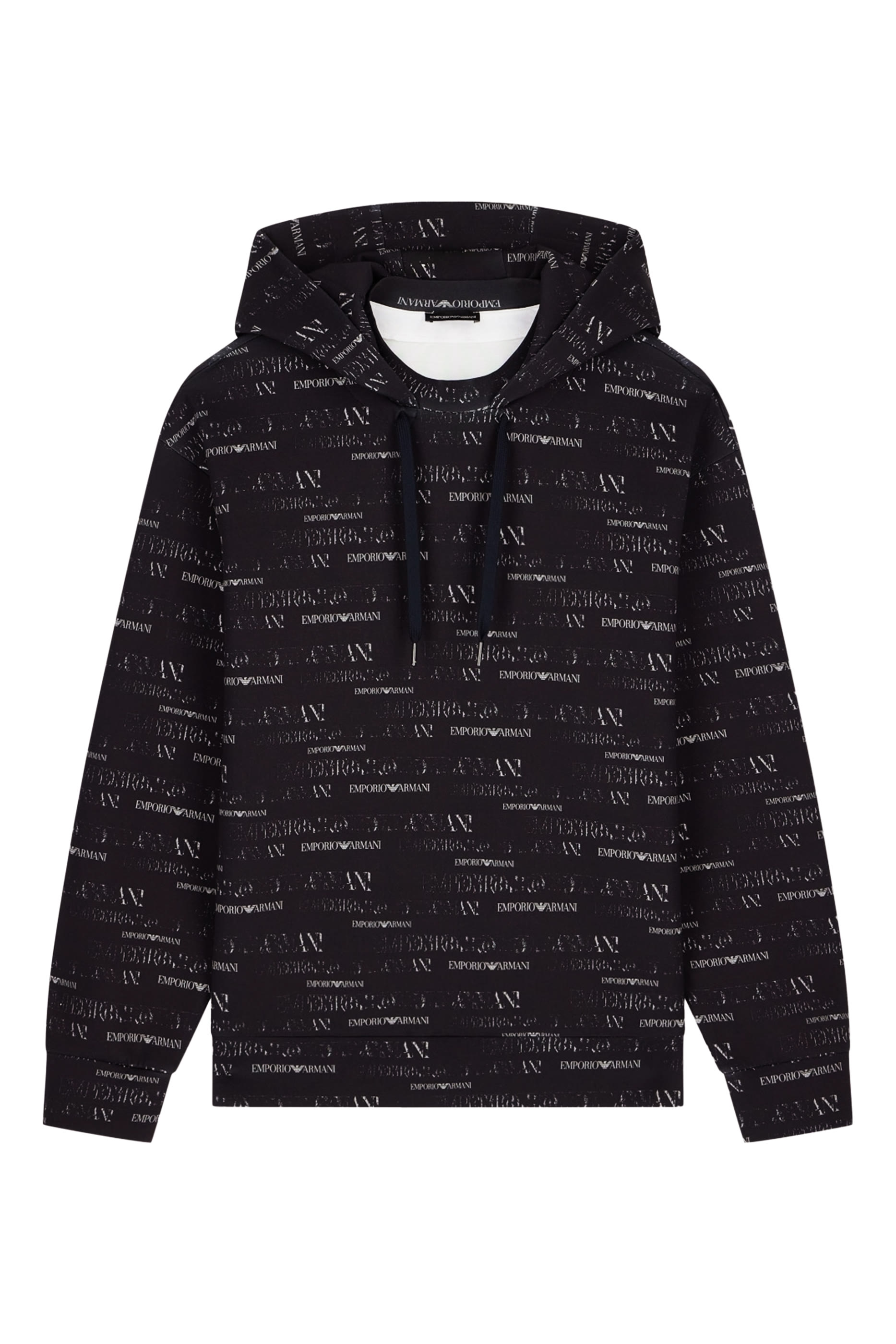 All-Over Logo Print Hoodie 