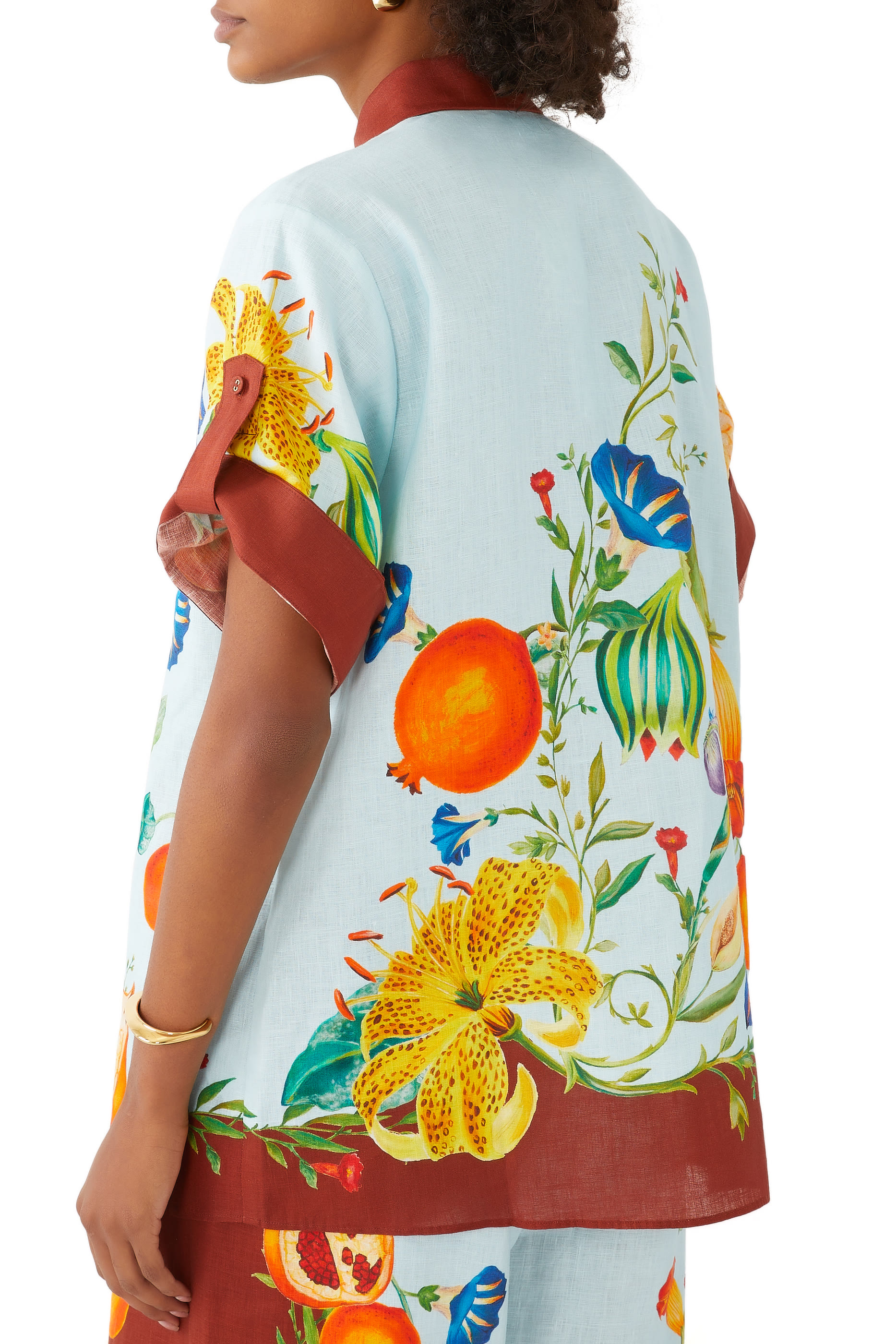 قميص داهيليا فلورال كتان