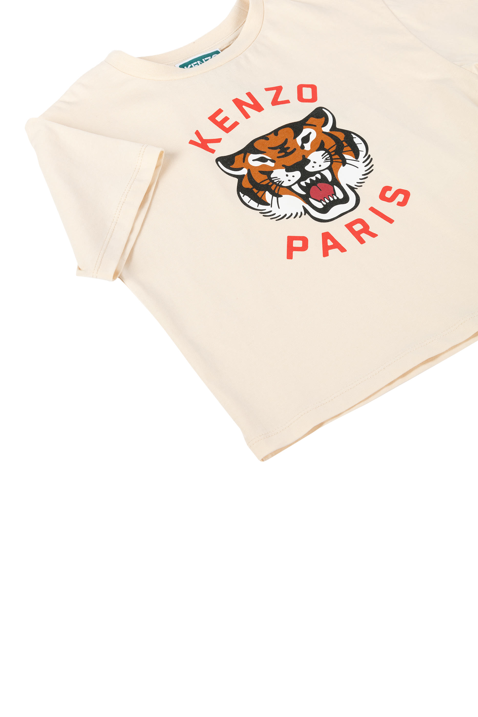 تيشيرت بطبعة شعار الماركة قطن للأطفال