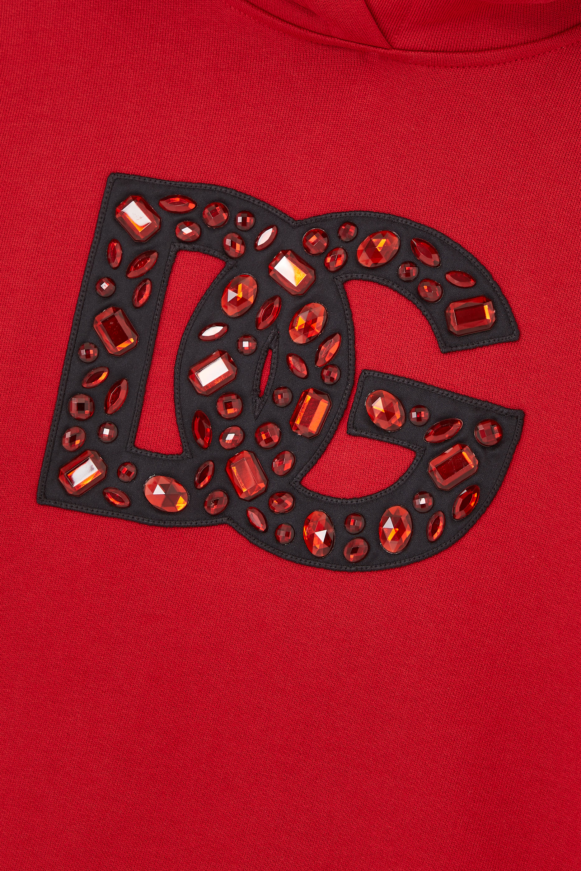 هودي جرسيه بشعار الماركة مرصع بأحجار الراين للأطفال