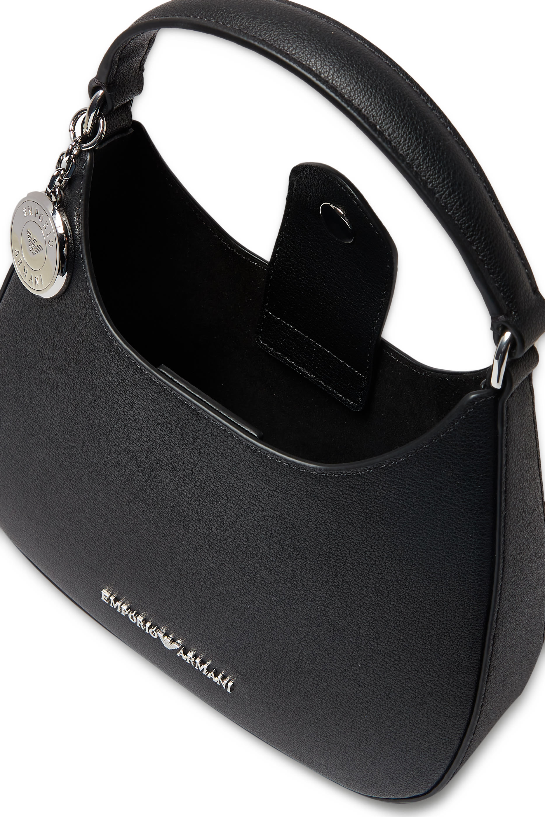 حقيبة هوبو ايه اس في جلد بارز الملمس معاد تدويره