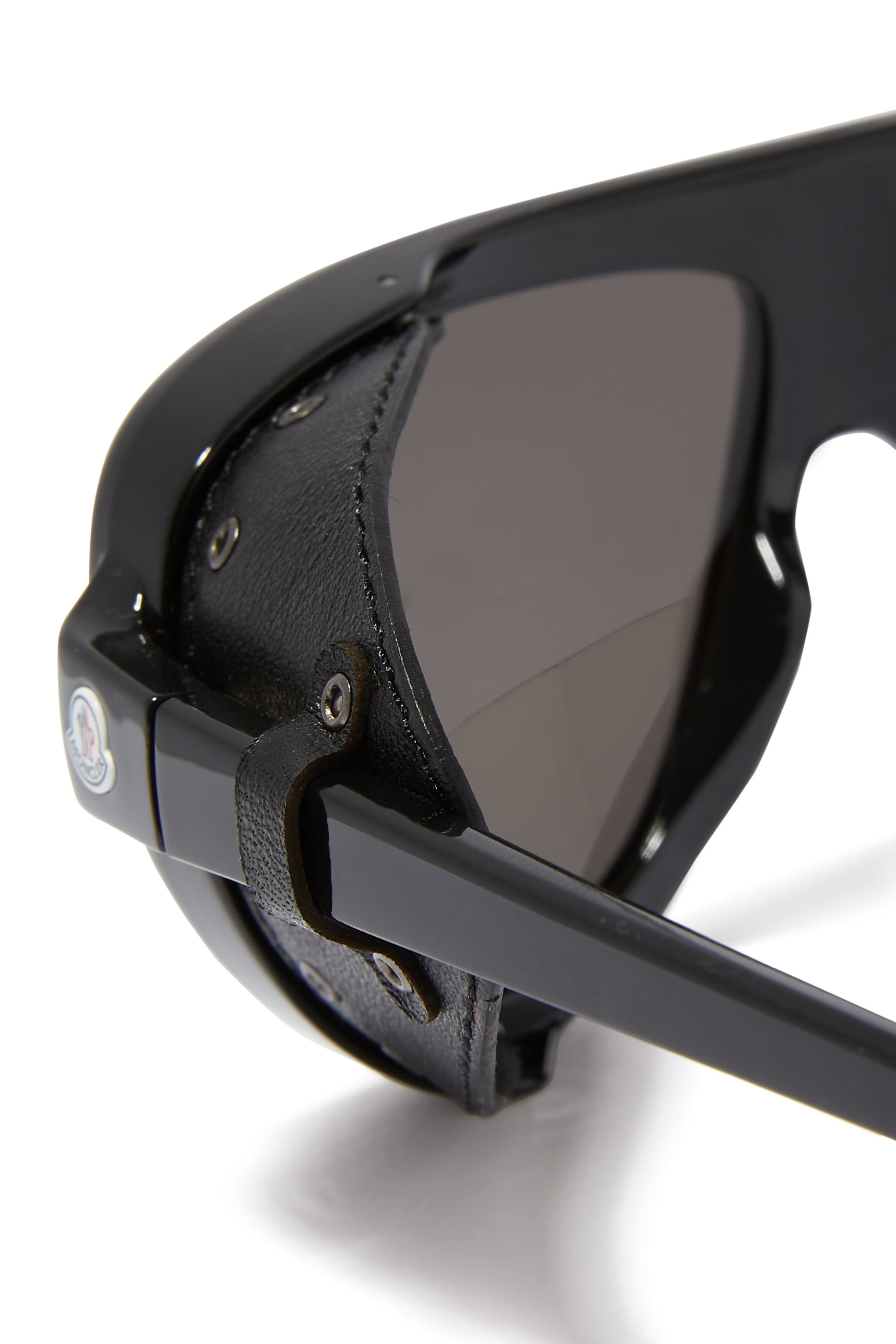 نظارة شمسية أفياتور برقعتين جلد على الجانبين