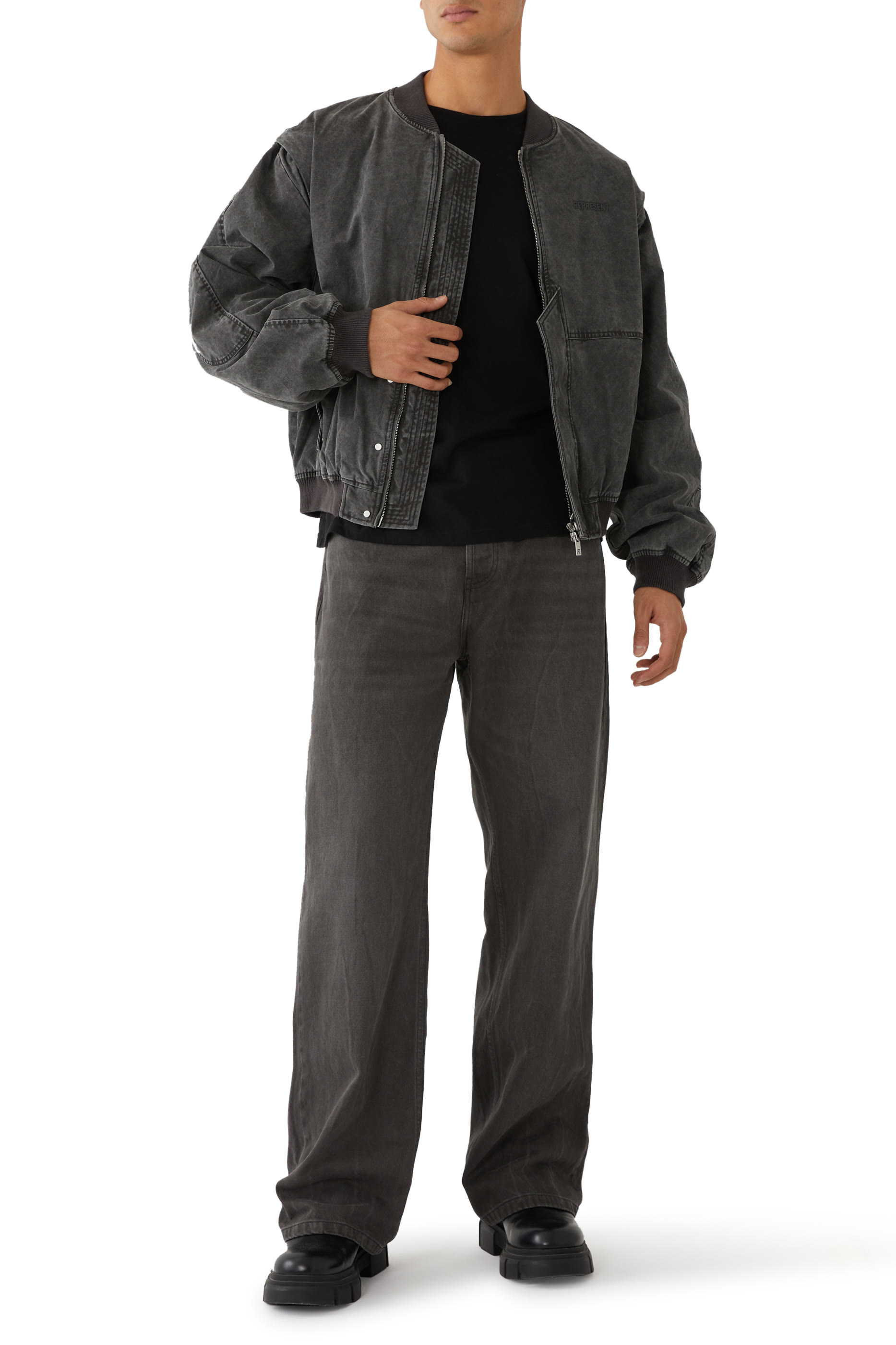 جاكيت بومبر بأكمام مدمجة