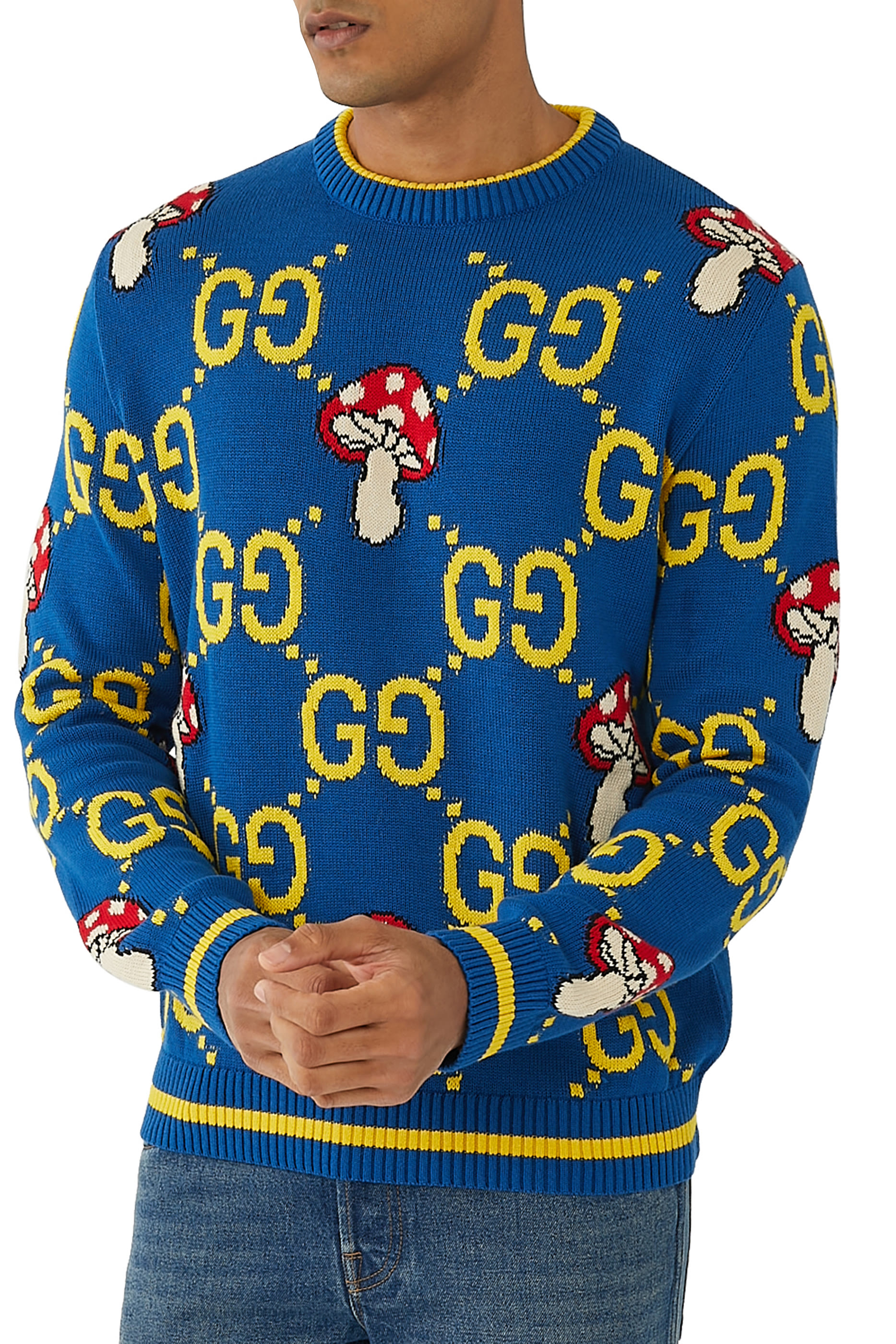 كنزة بحياكة فطر صوف