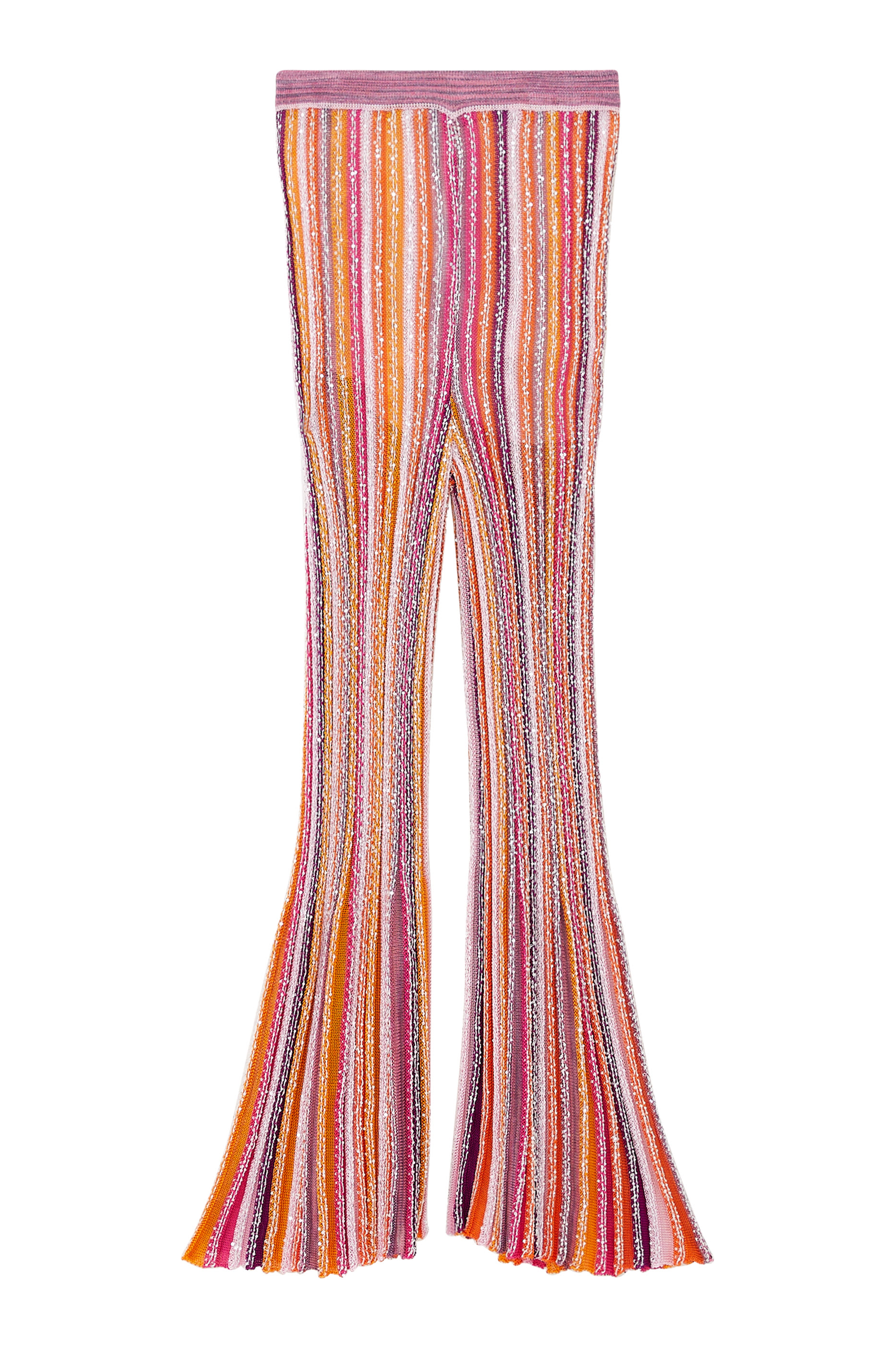 بنطال واسع خطوط كروشيه للأطفال