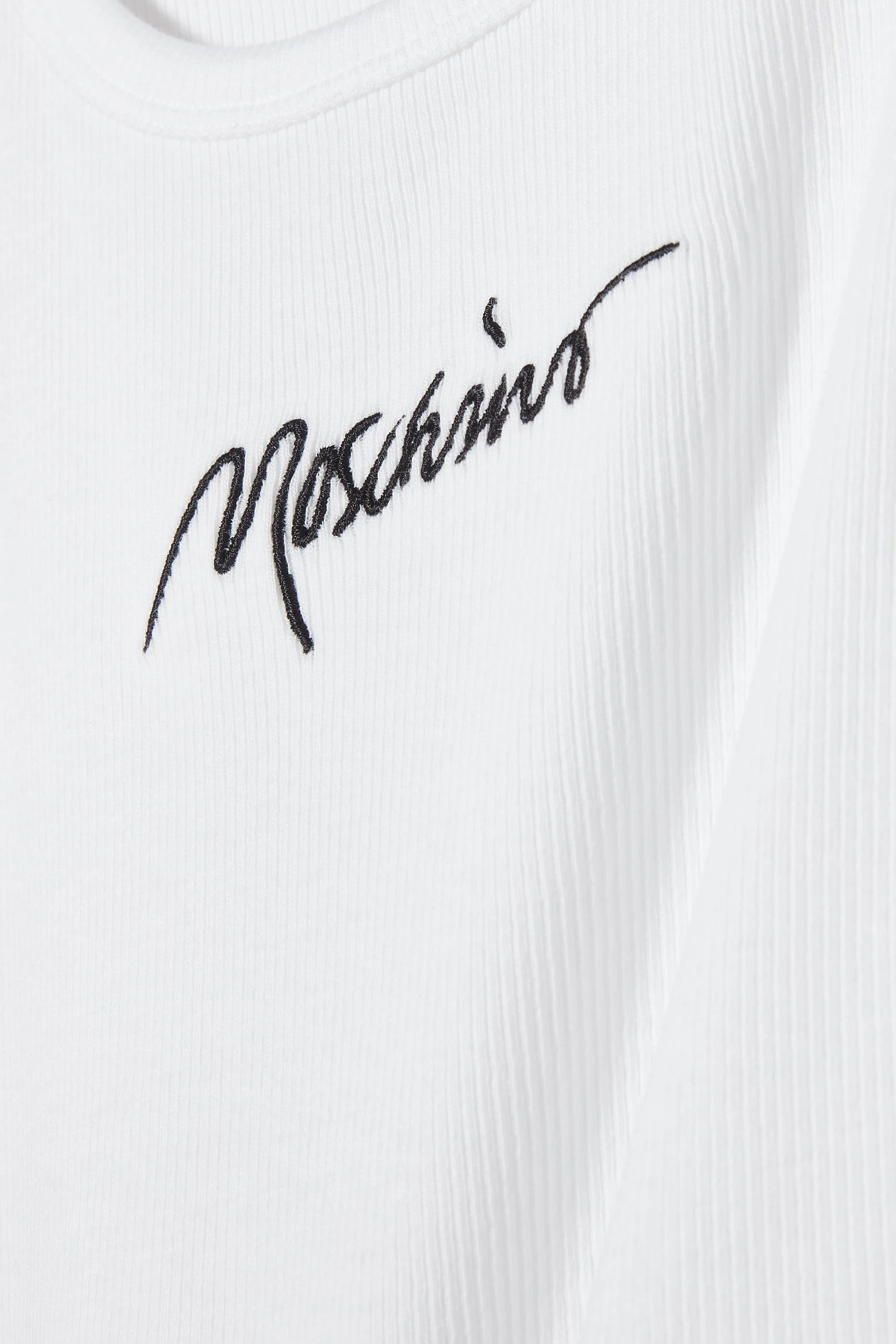 بلوزة بلا أكمام بشعار الماركة قماش مضلع للأطفال