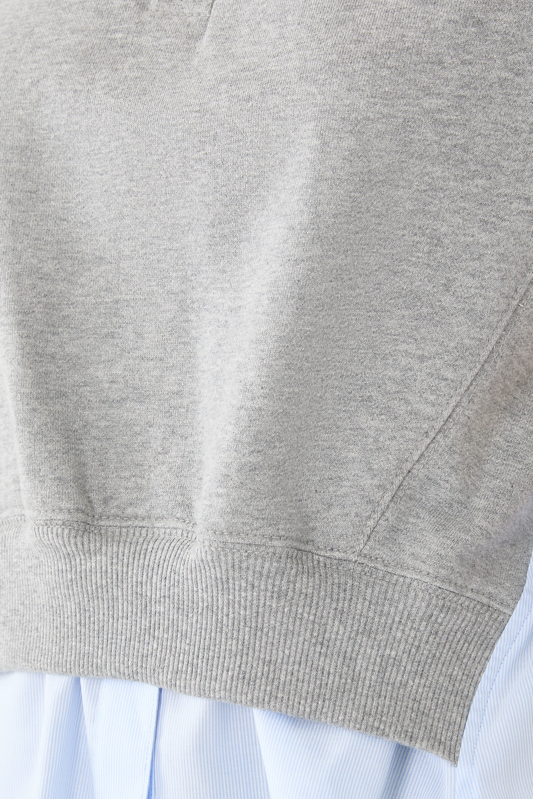 قميص بولو تيري فرنسي بأجزاء بنمط قميص