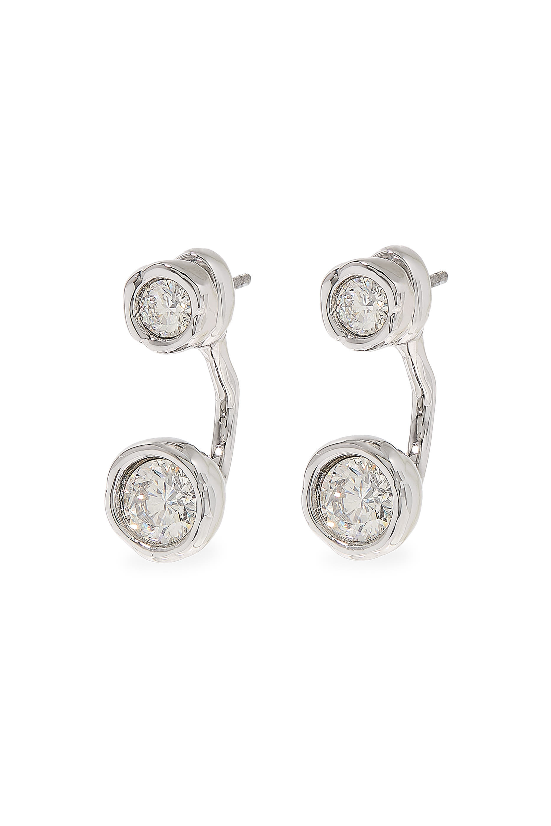 Asterales Molten Front Back Earrings