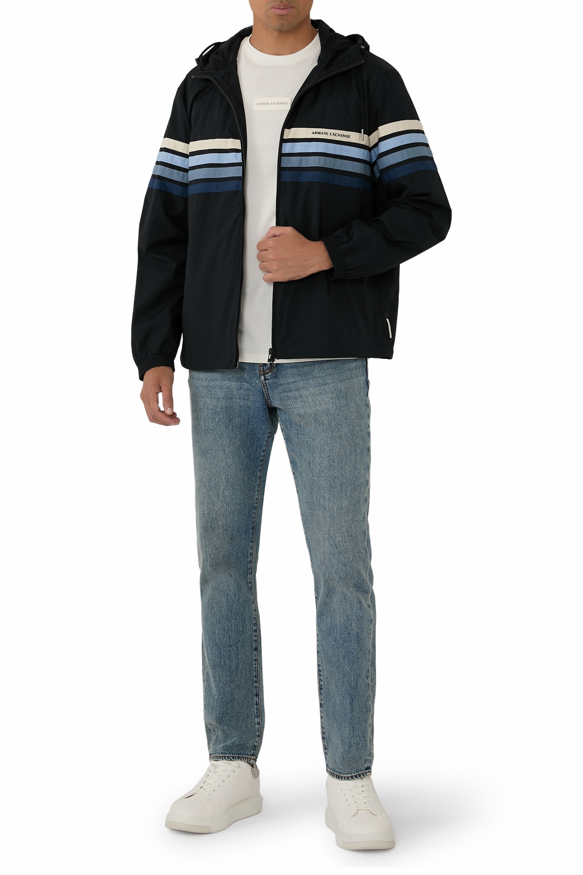 تيشيرت بشعار الماركة قطن جرسيه