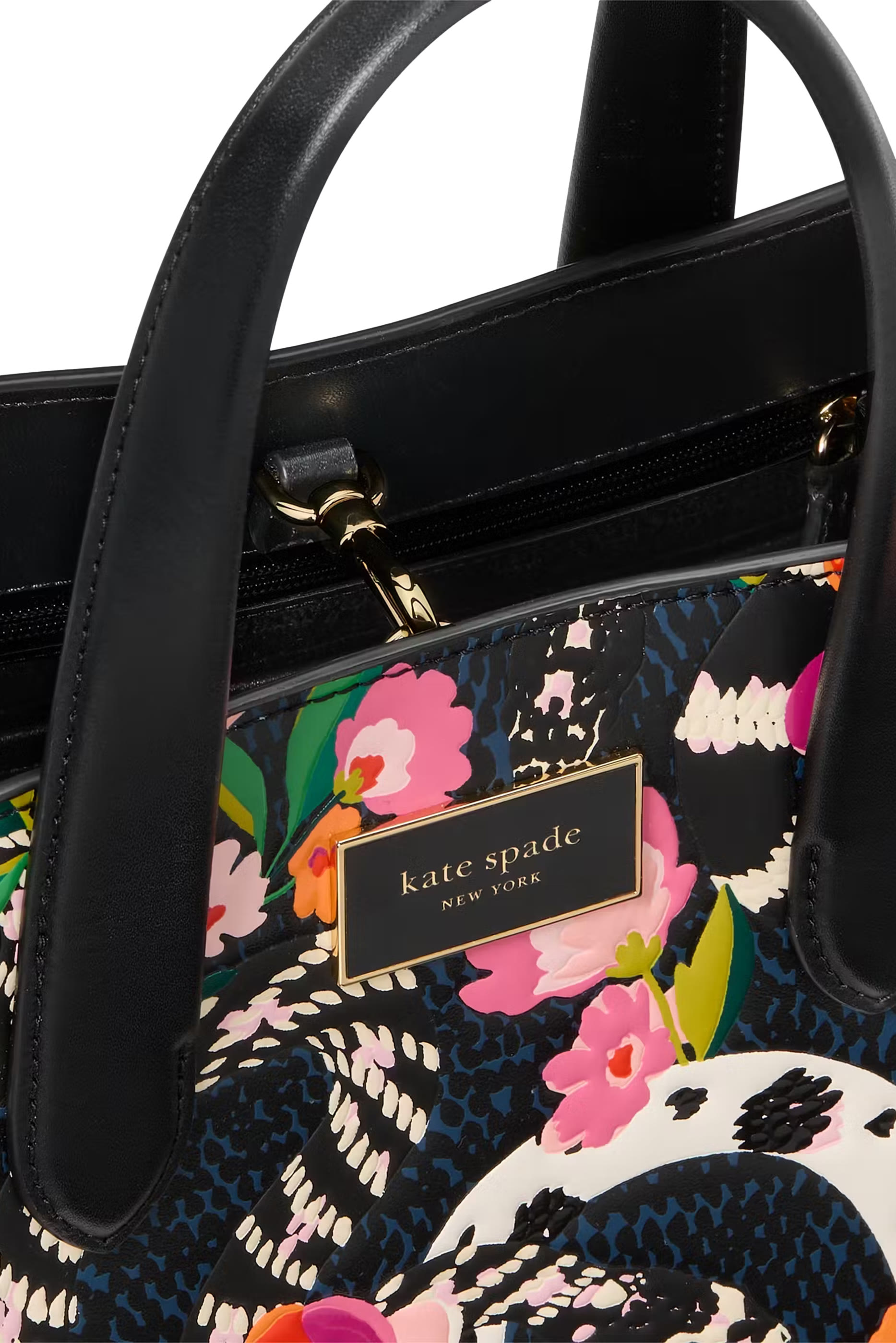 حقيبة يد مانهاتن صغيرة جلد منقوش