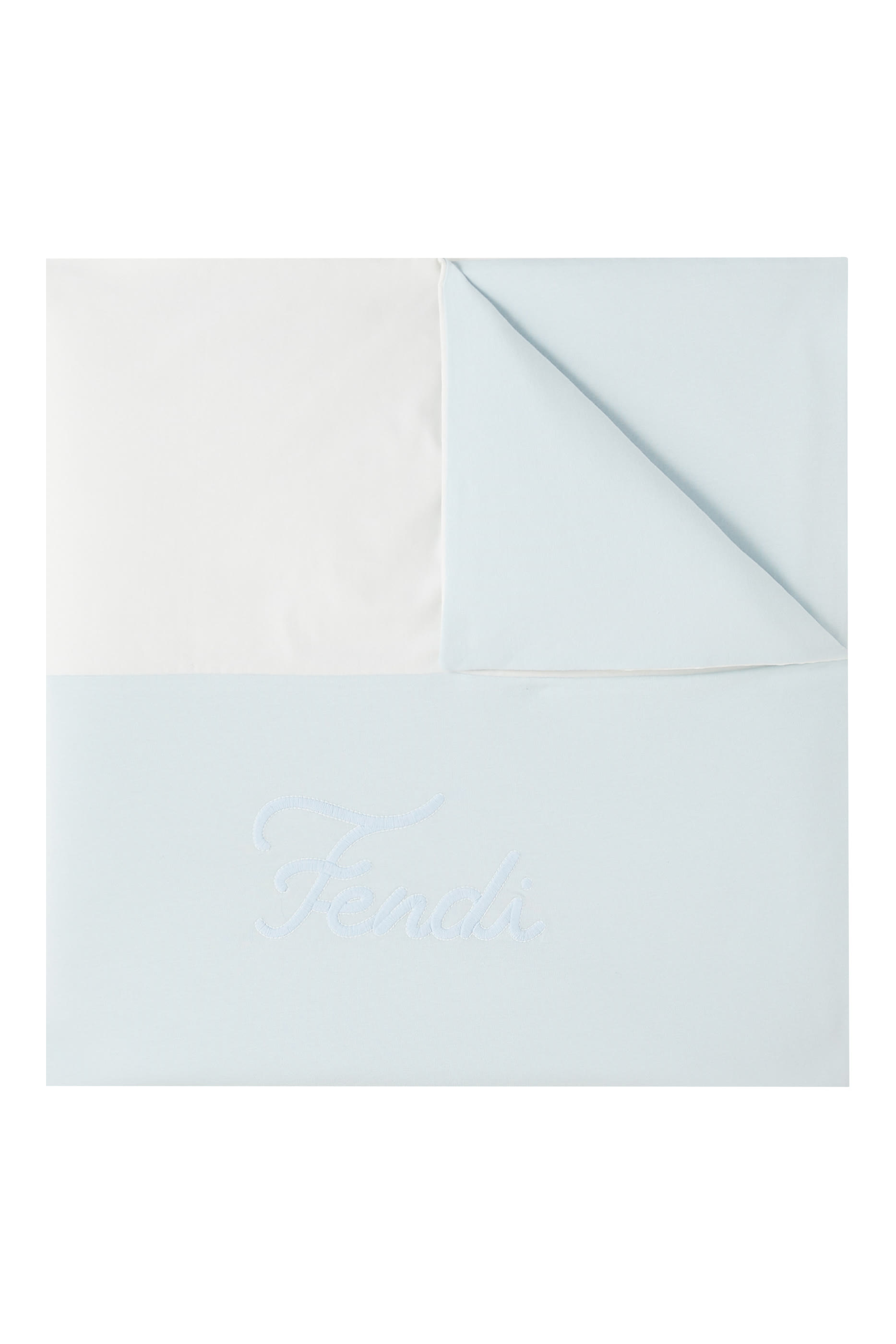 بطانية بتطريز شعار الماركة قطن