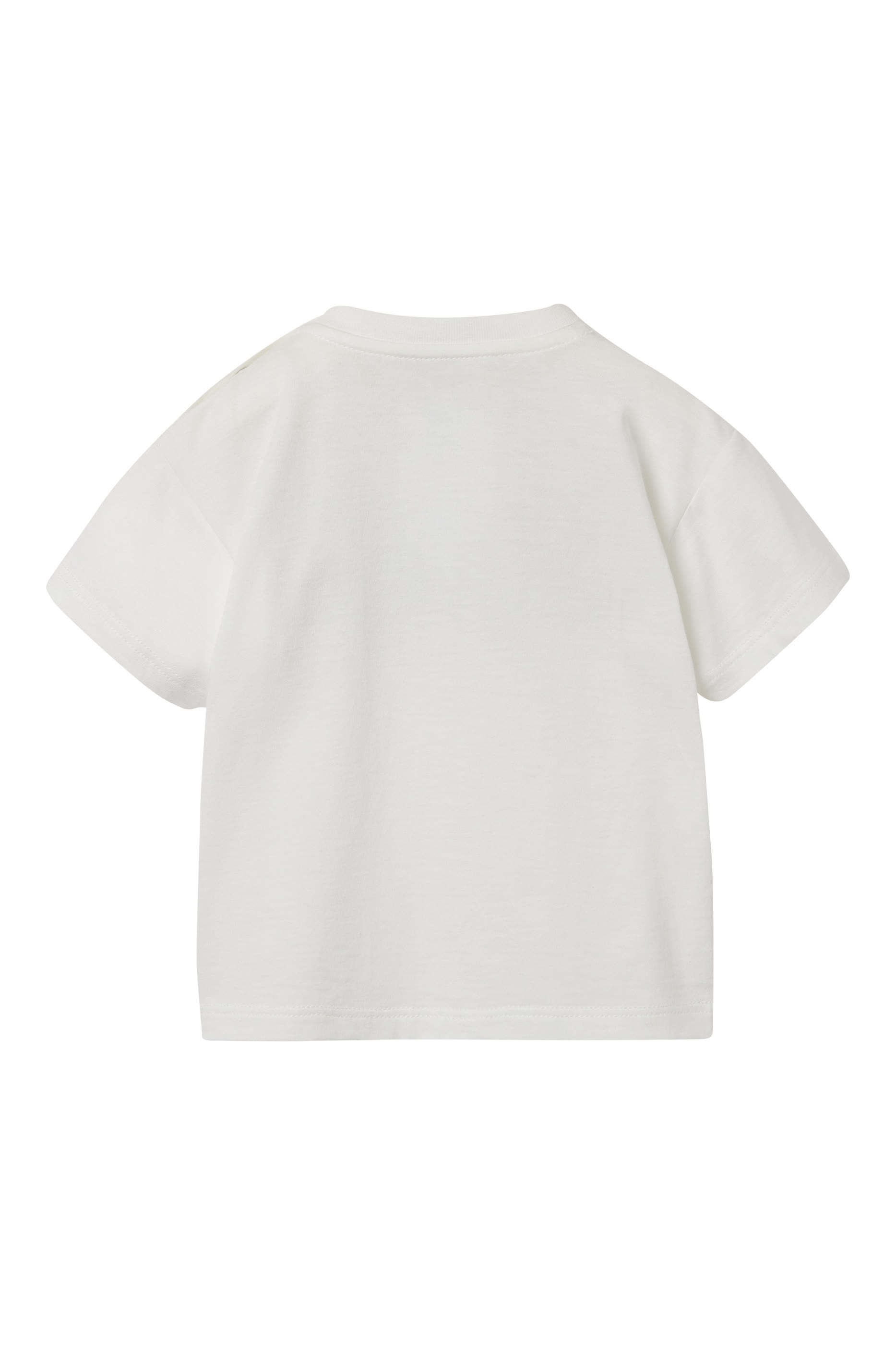 تيشيرت قطن بطبعة شعار الماركة للأطفال