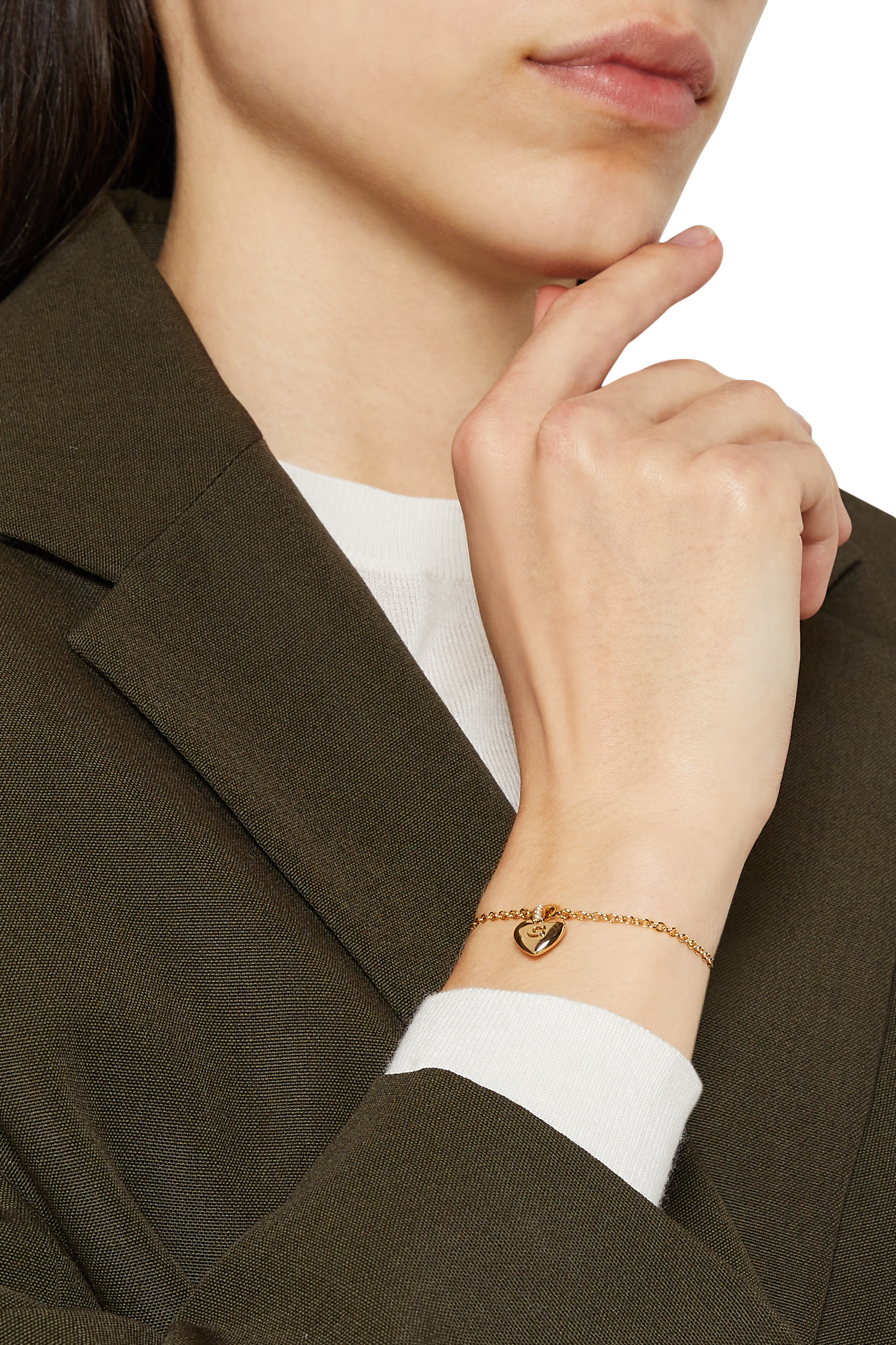 سوار بحلية قلب منفوخ 