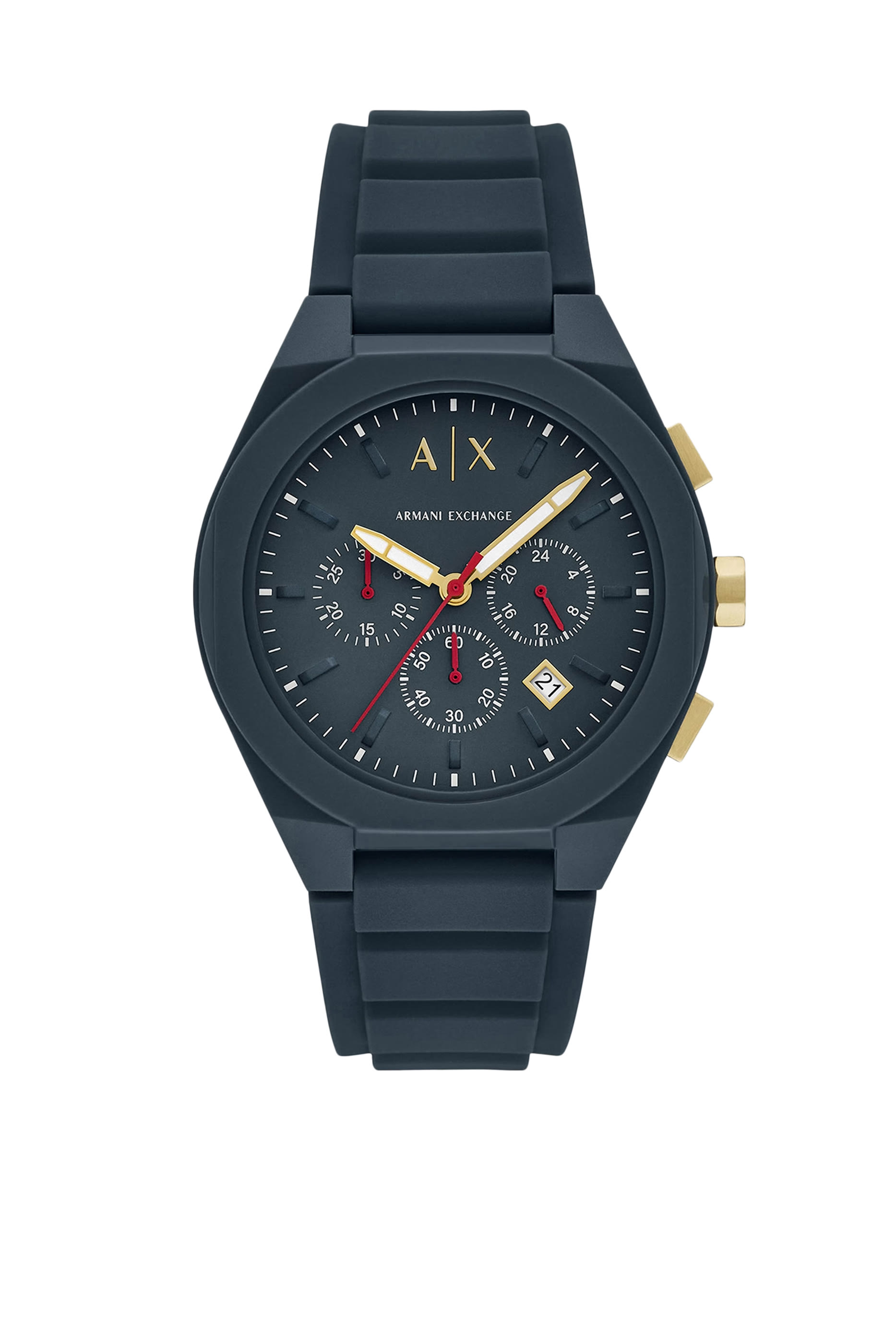 ساعة كرونوغراف زرقاء سيليكون