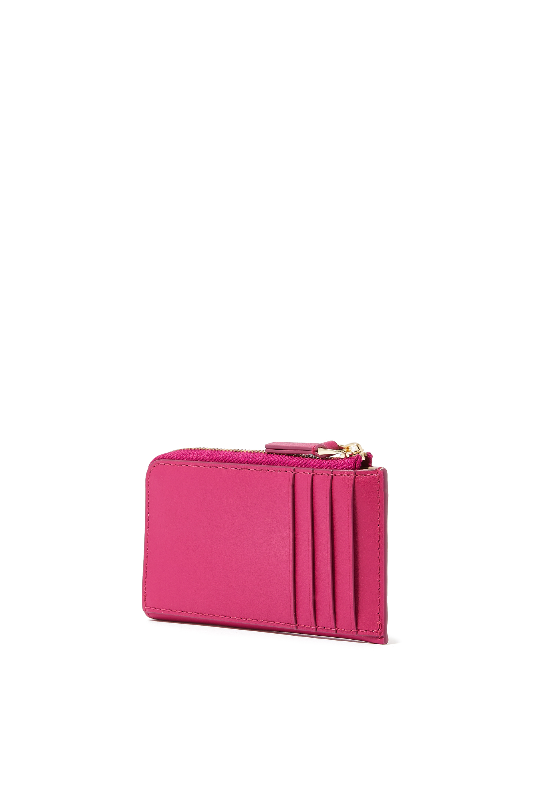 محفظة بسحاب علوي متعدد وشعار الماركة