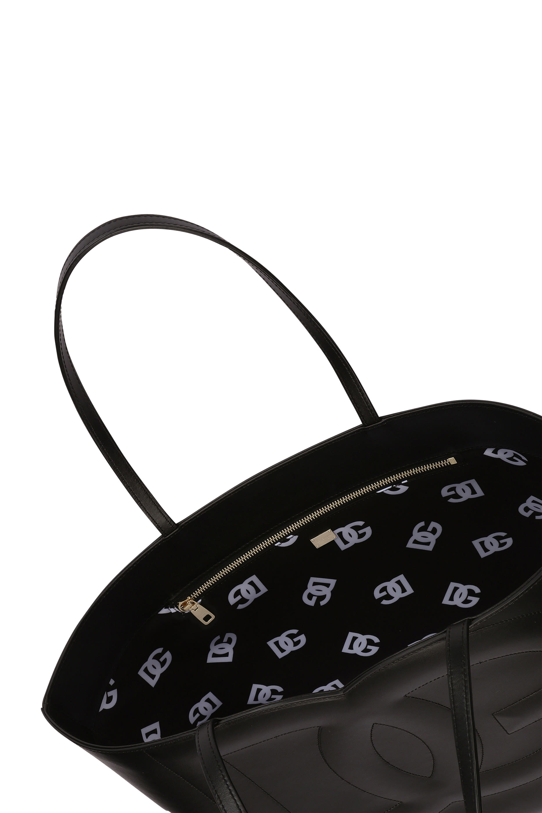 حقيبة يد متوسطة المقاس بشعار الماركة