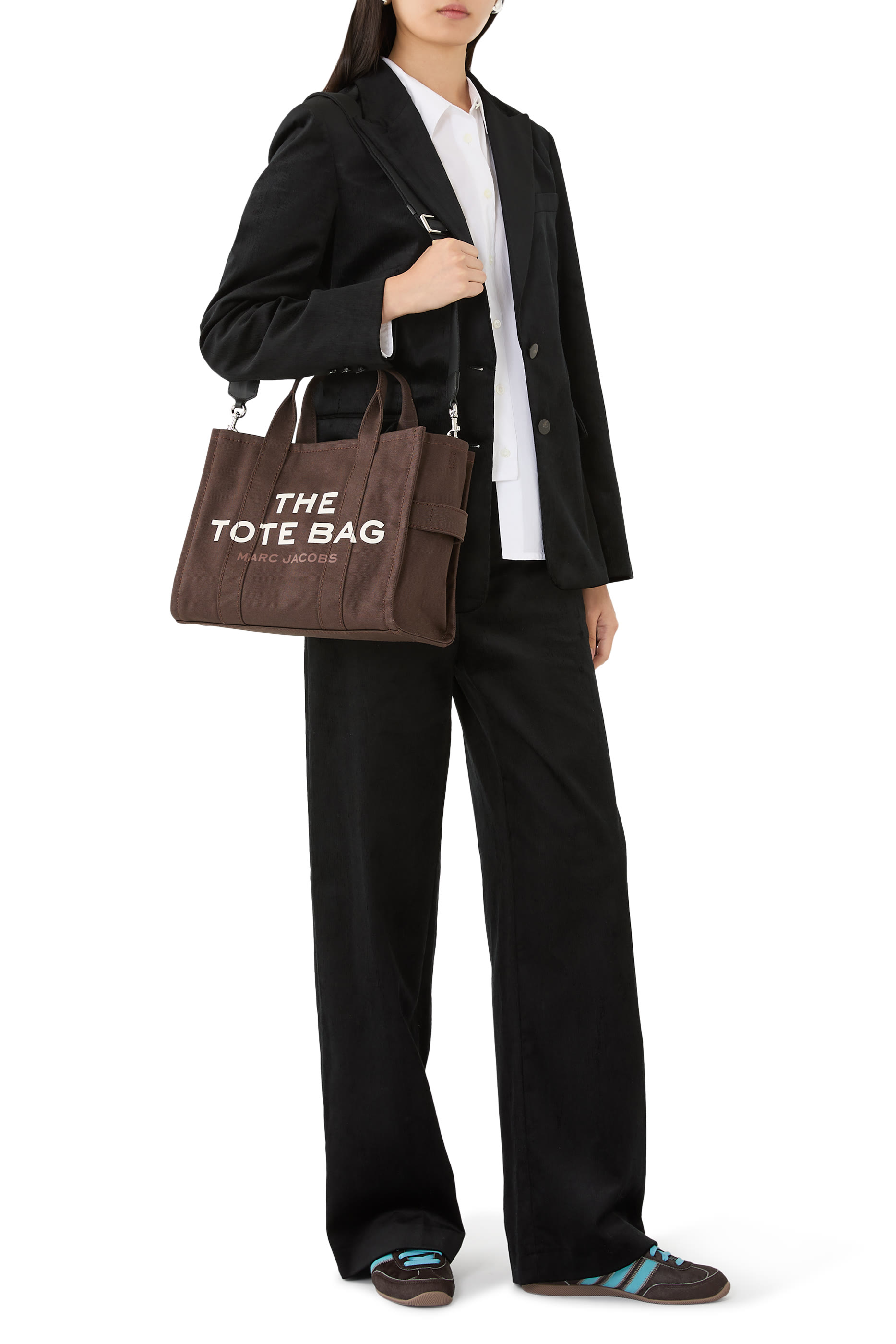 حقيبة يد متوسطة قماش قنب