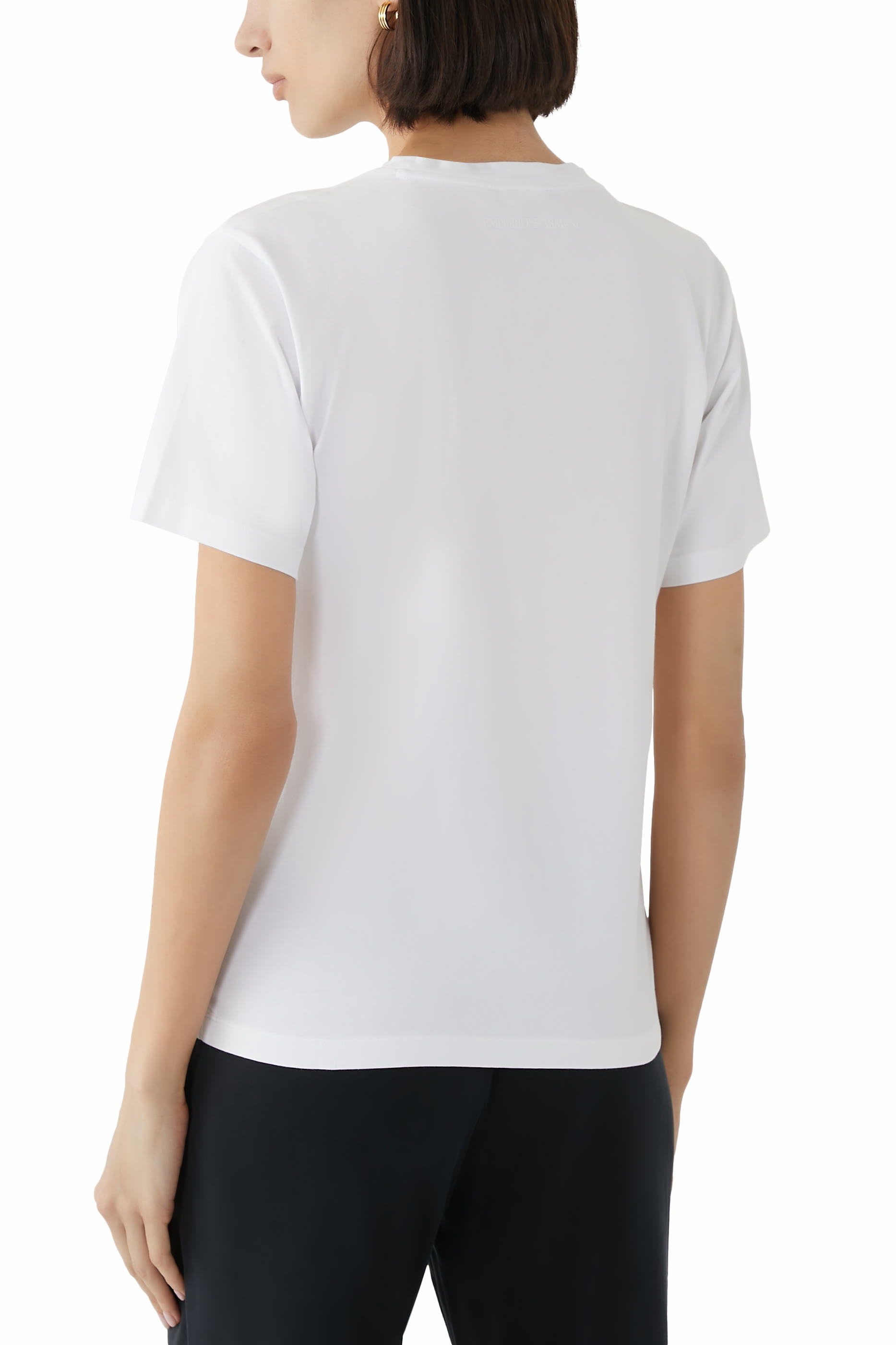 تيشيرت مطرز بشعار الماركة