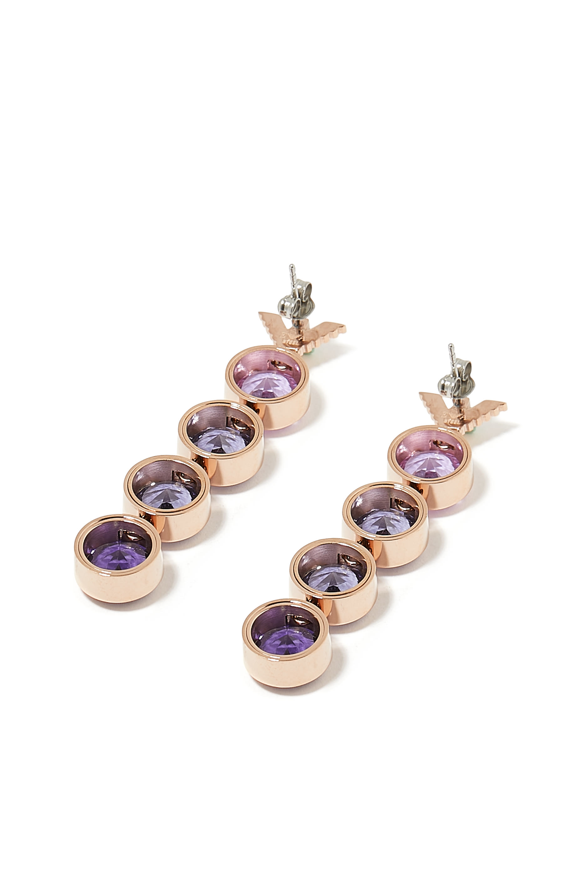 أقراط بشعار الماركة ستانلس ستيل