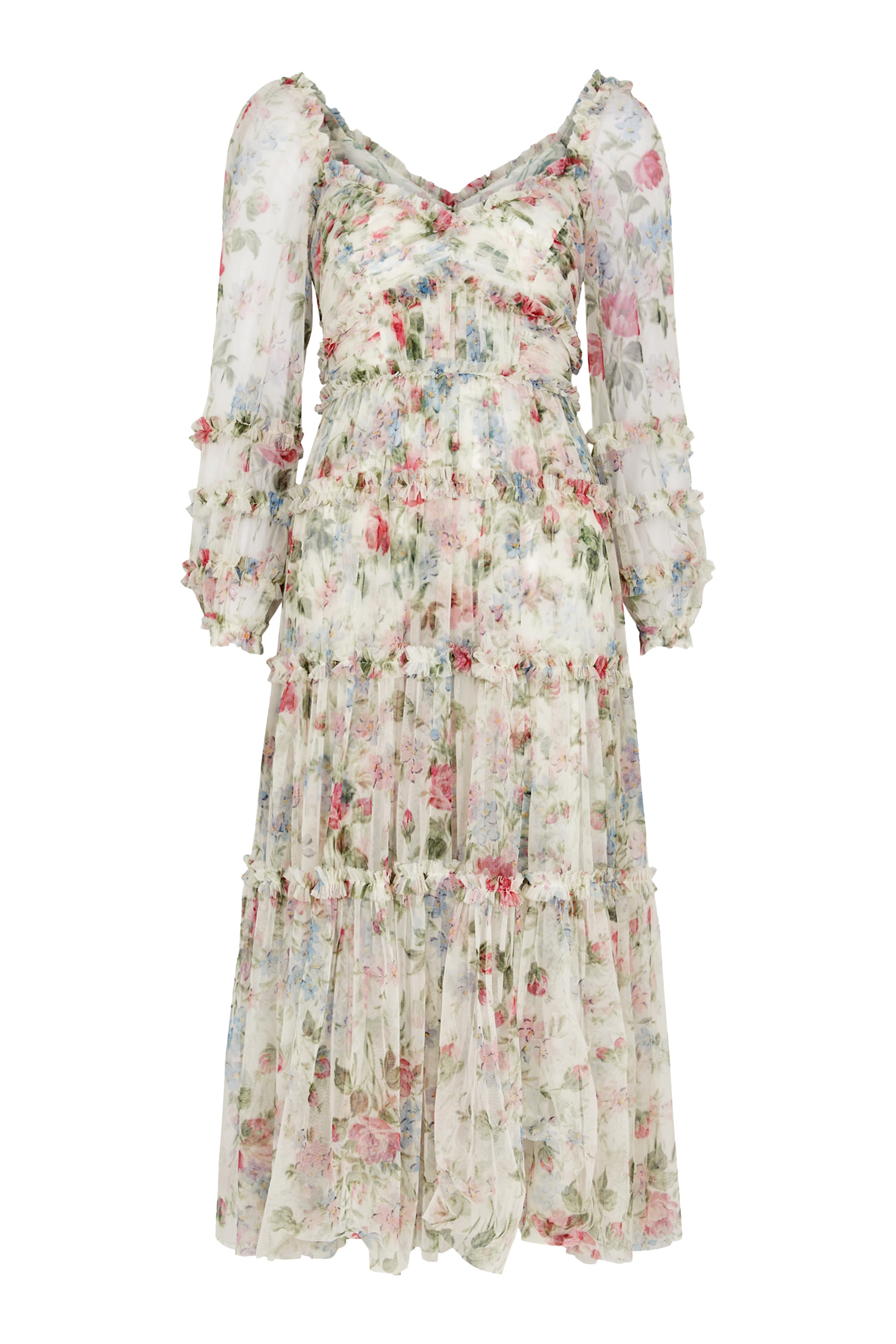 فستان فلورال فانتسي بالرينا