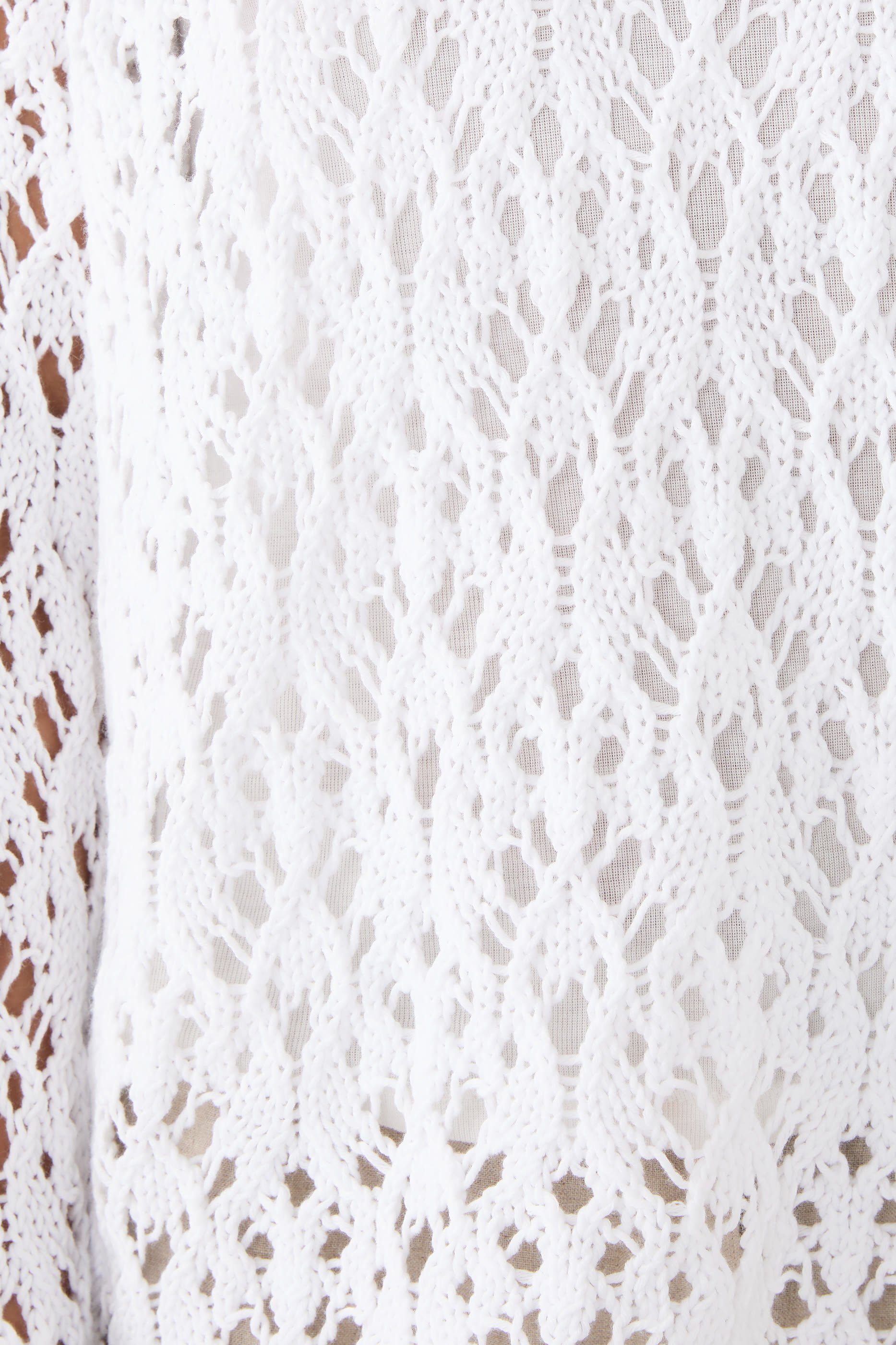 بلوزة بياقة ضيقة قطن عضوي من بيرو