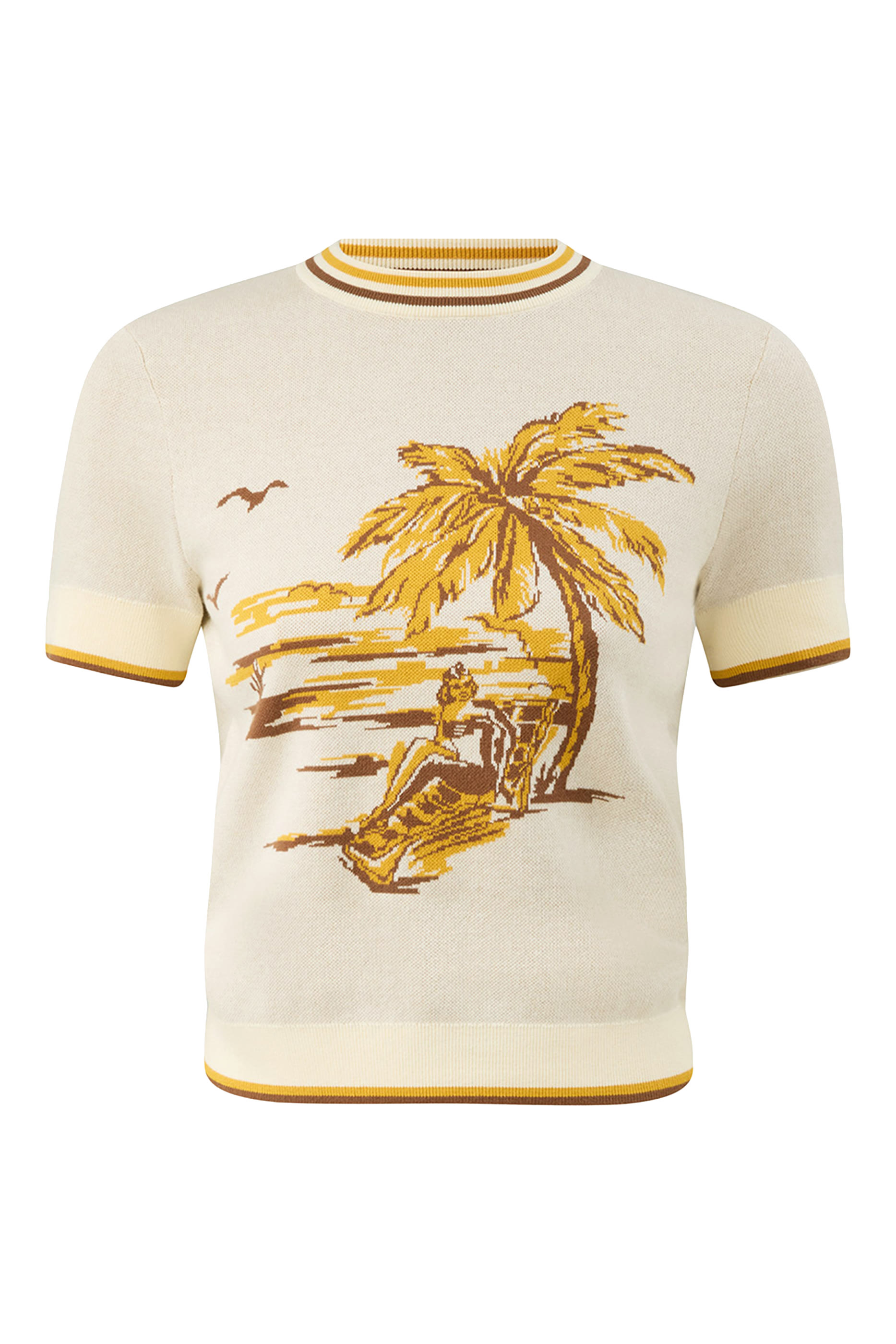 تيشيرت بنقشة داي لايت جاكار