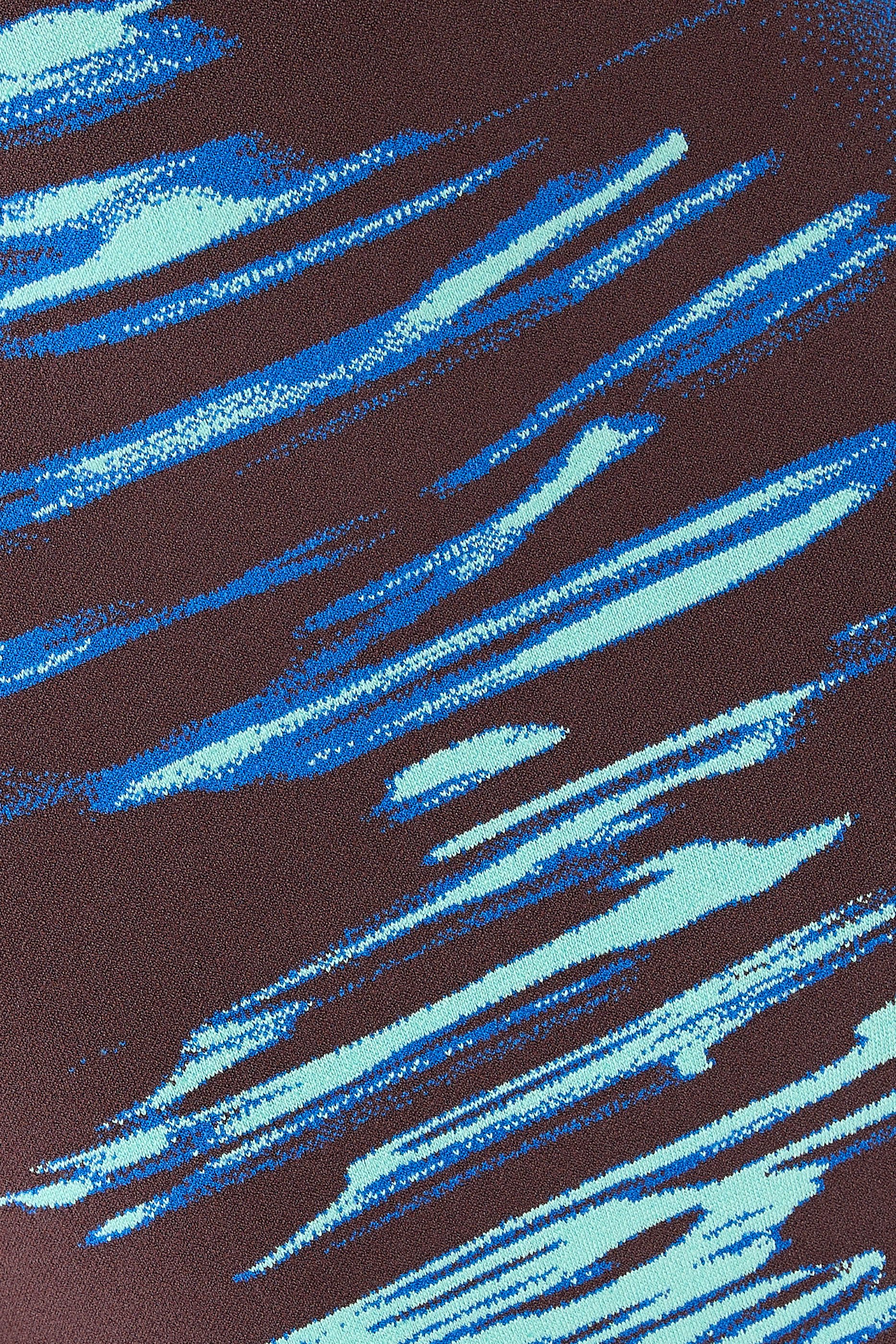 فستان طويل بلا أكمام بنقشة ايريس اوشن