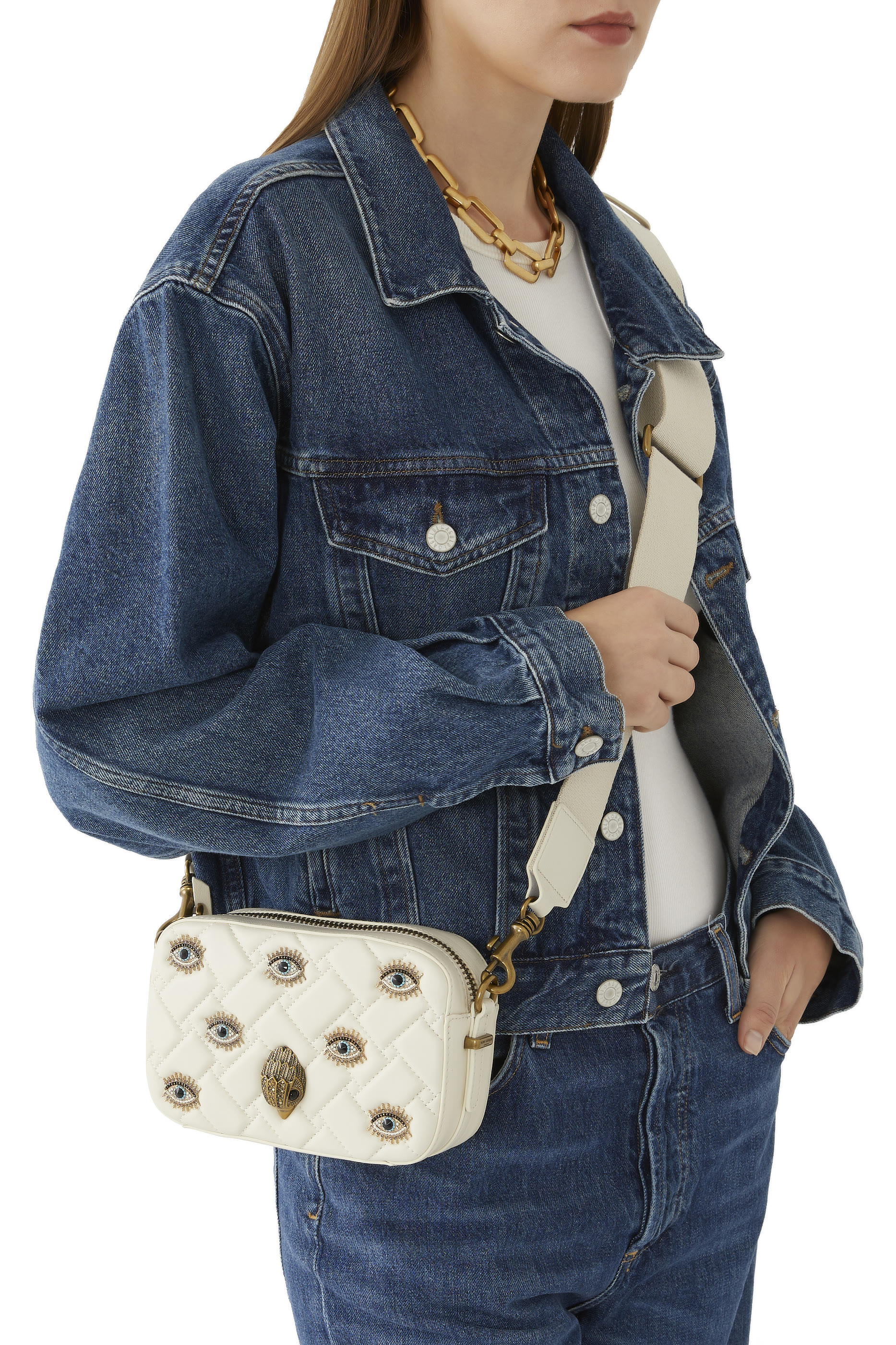 حقيبة كاميرا كنسينغتون صغيرة مزينة بعين