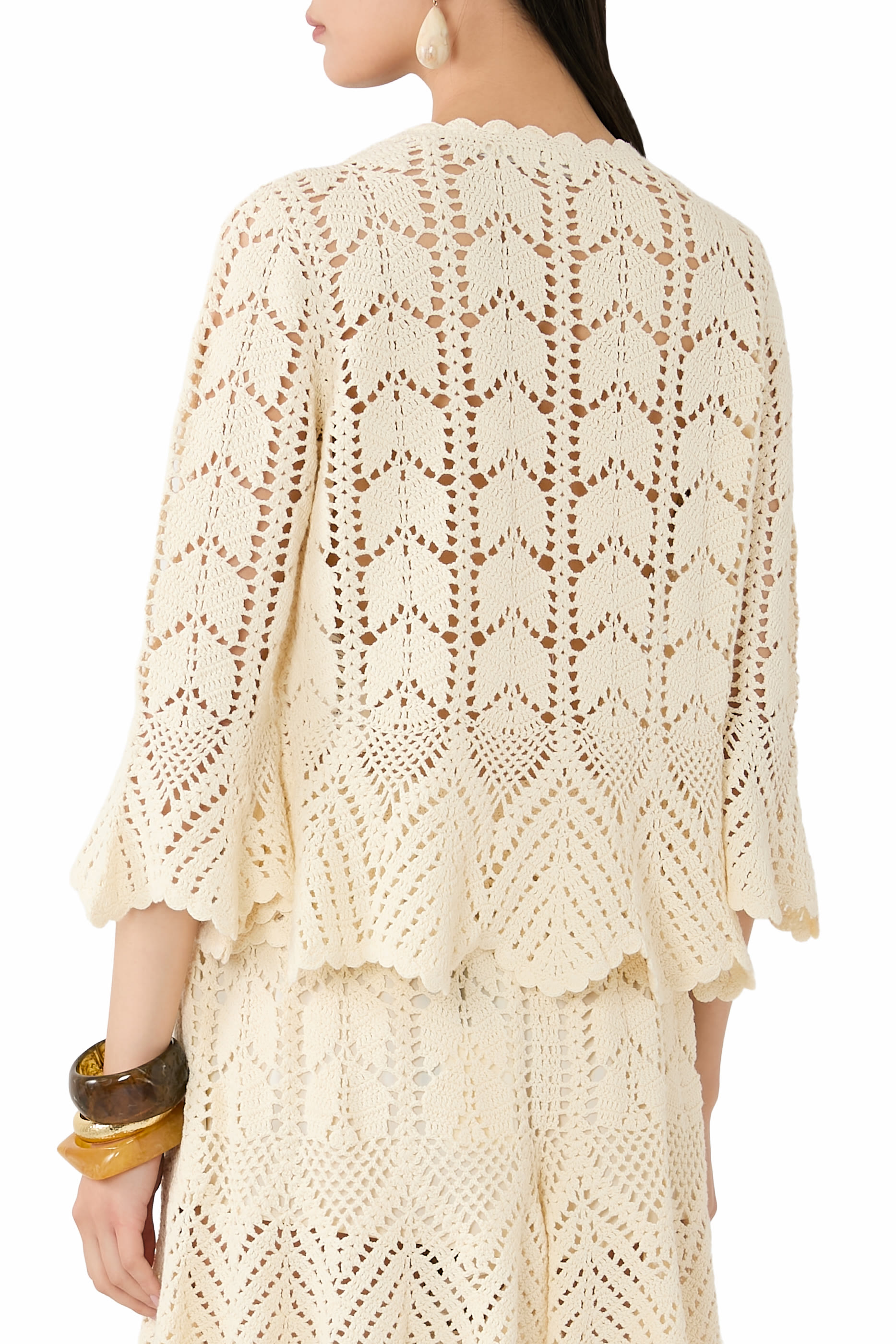 بلوزة أويكن دانتيل كروشيه