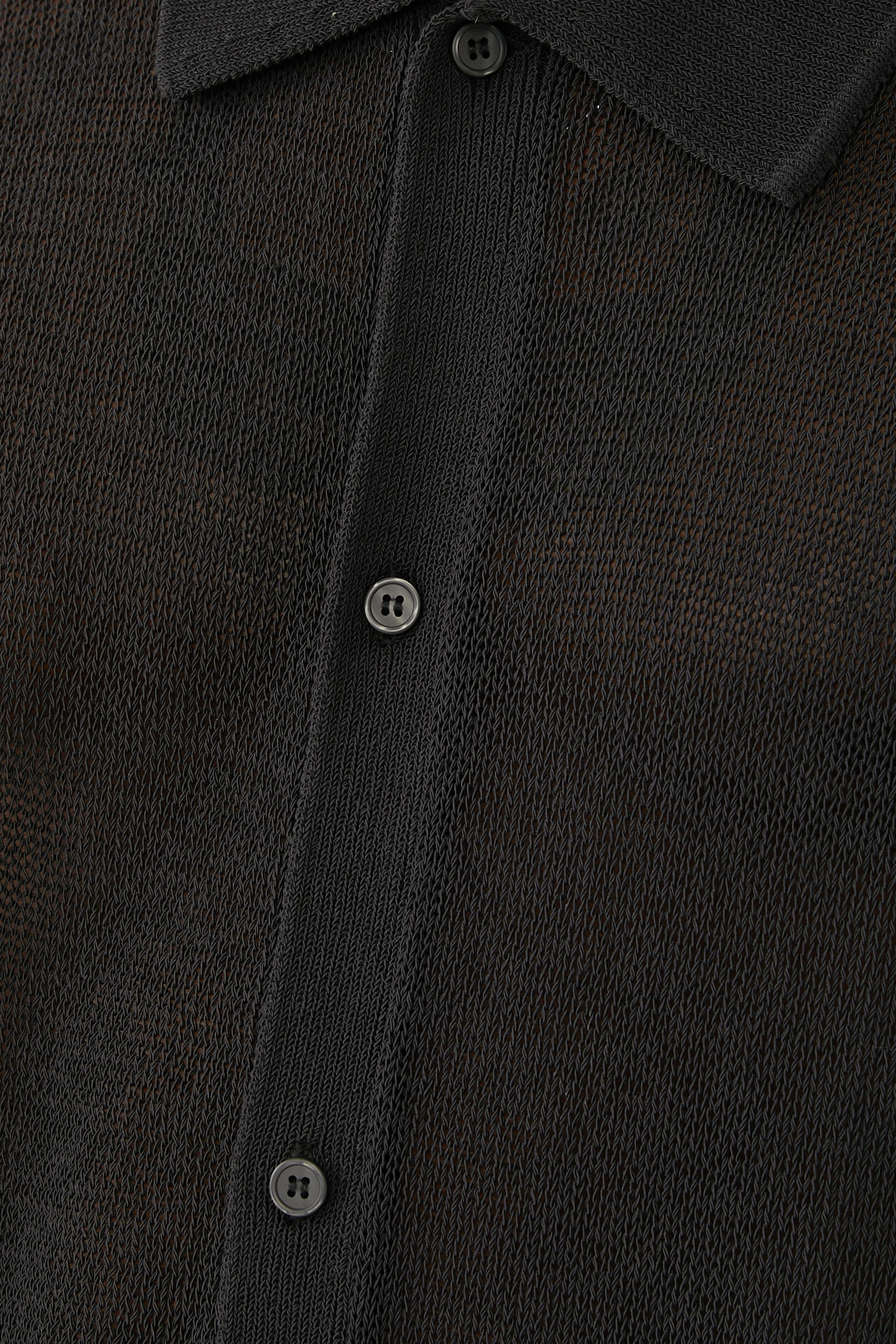 قميص كينيث بأكمام قصيرة نسيج شبكي