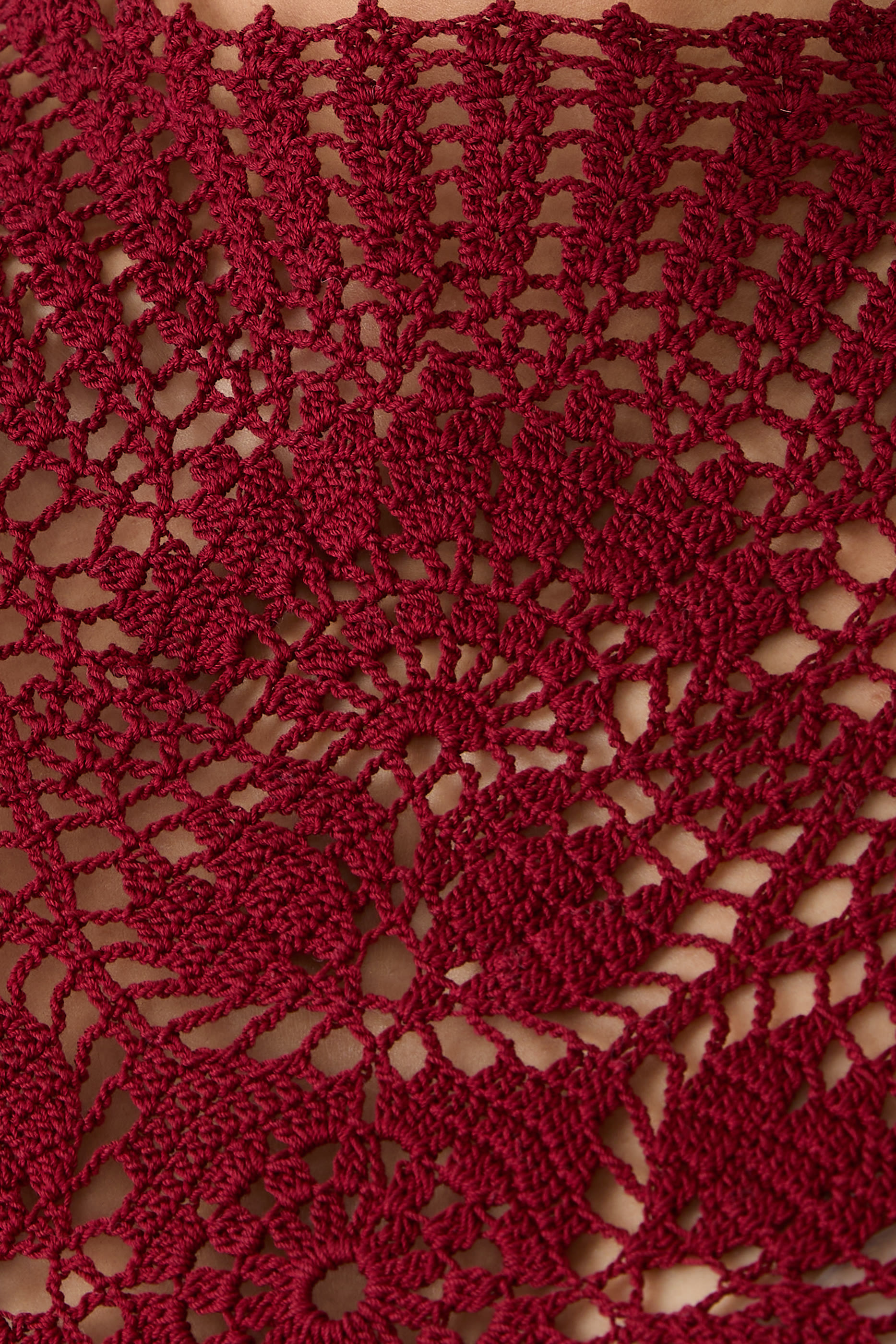 بدلة بأكمام قصيرة كروشيه