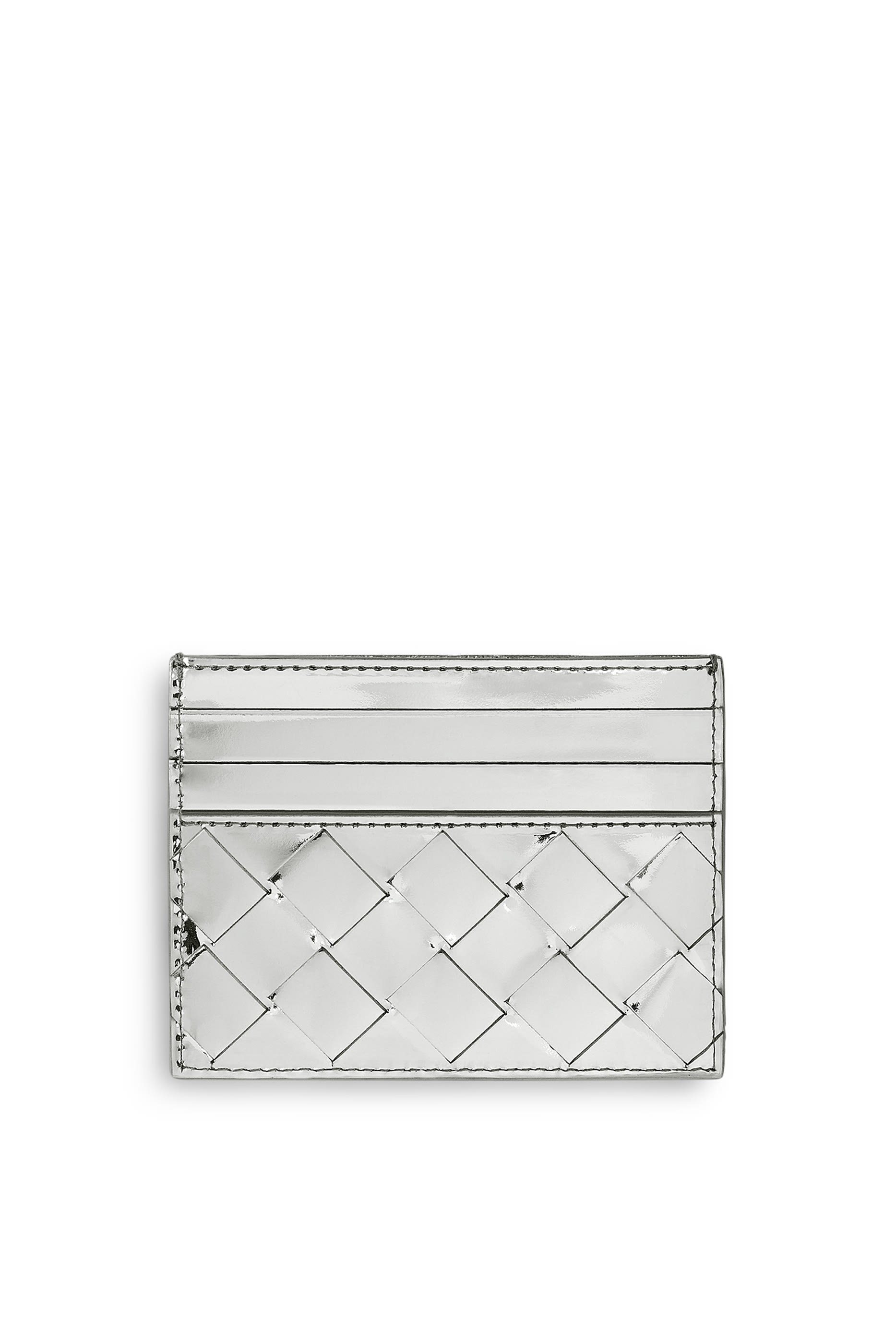 حافظة بطاقات جلد مجدول