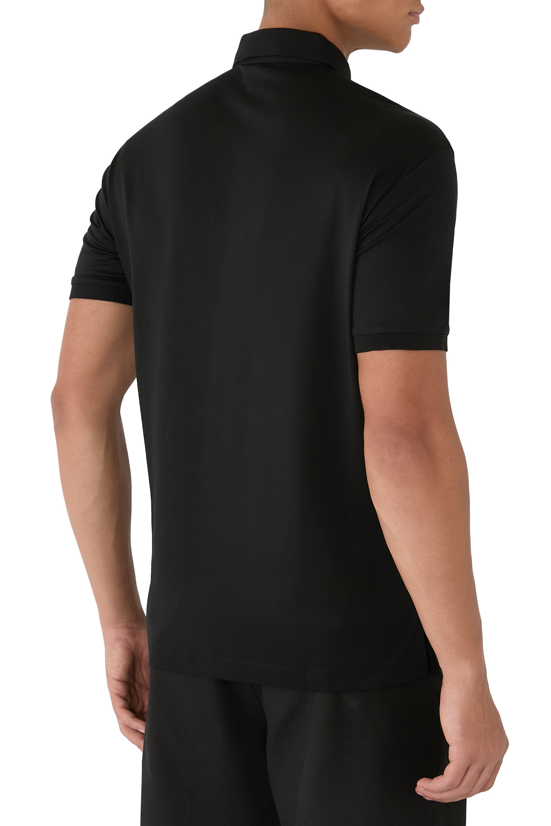 قميص بولو مطرز بشعار الماركة