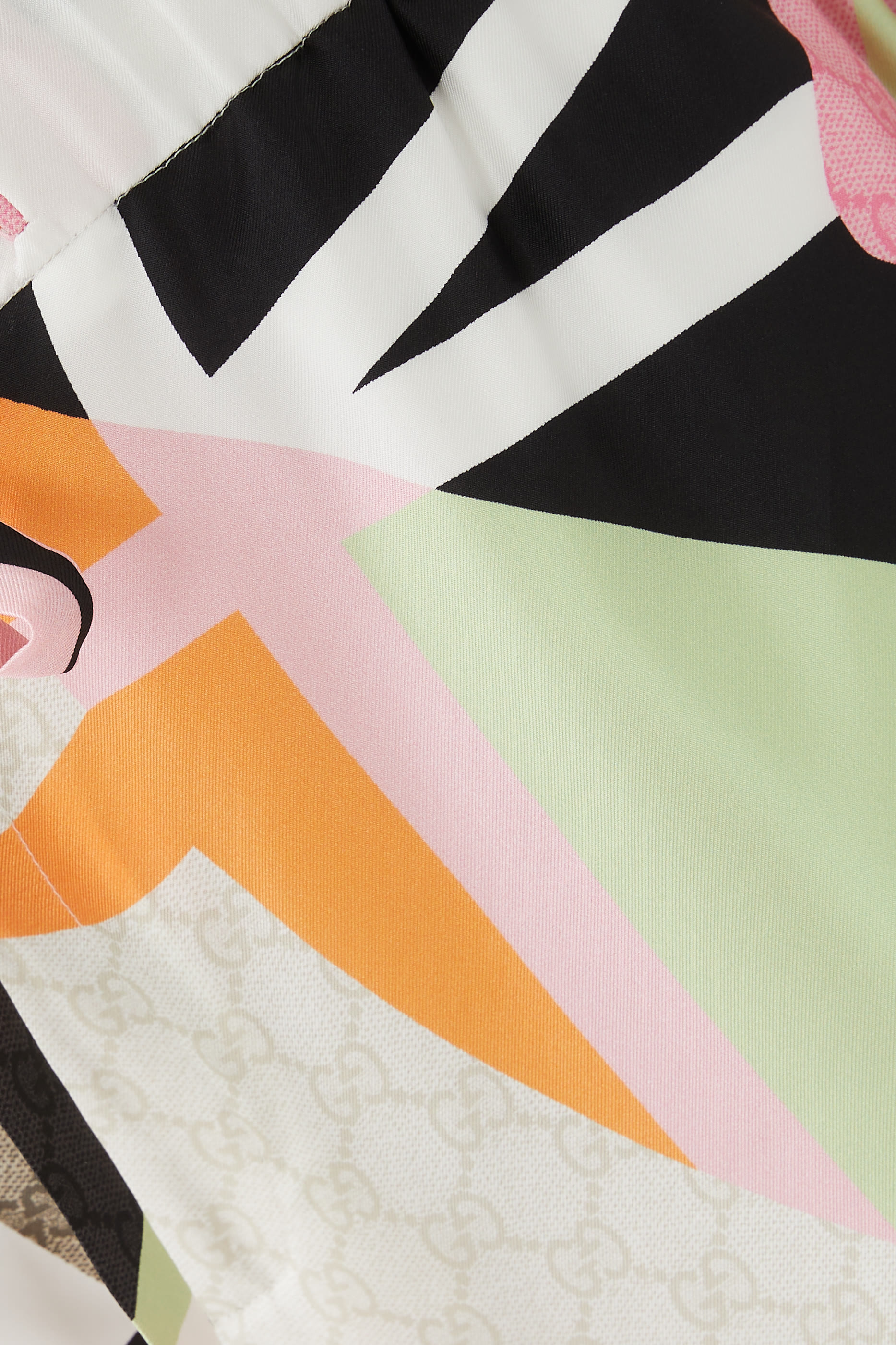 بنطال حرير بنقشة أحصنة