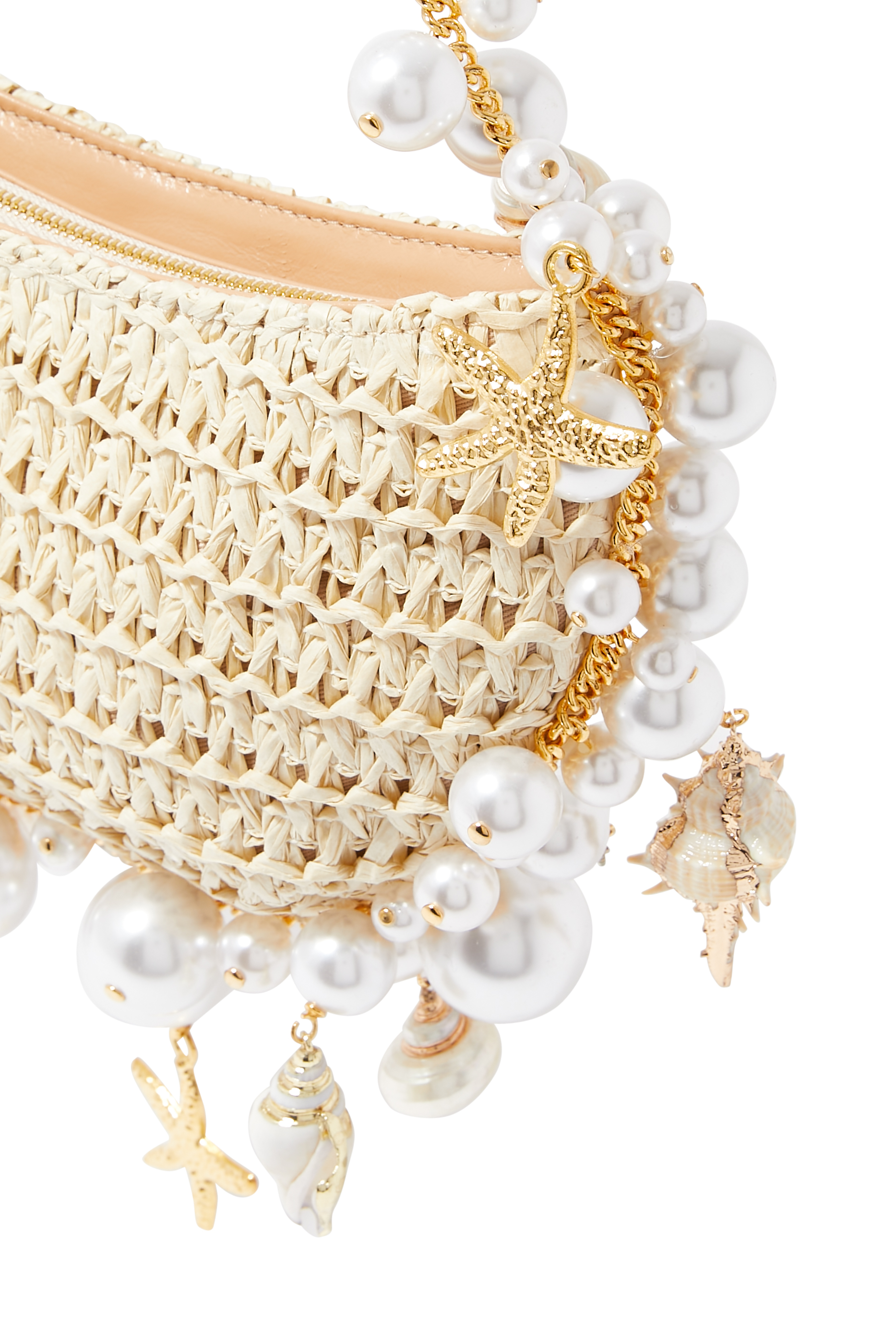 كلاتش خوص مزين بصدف