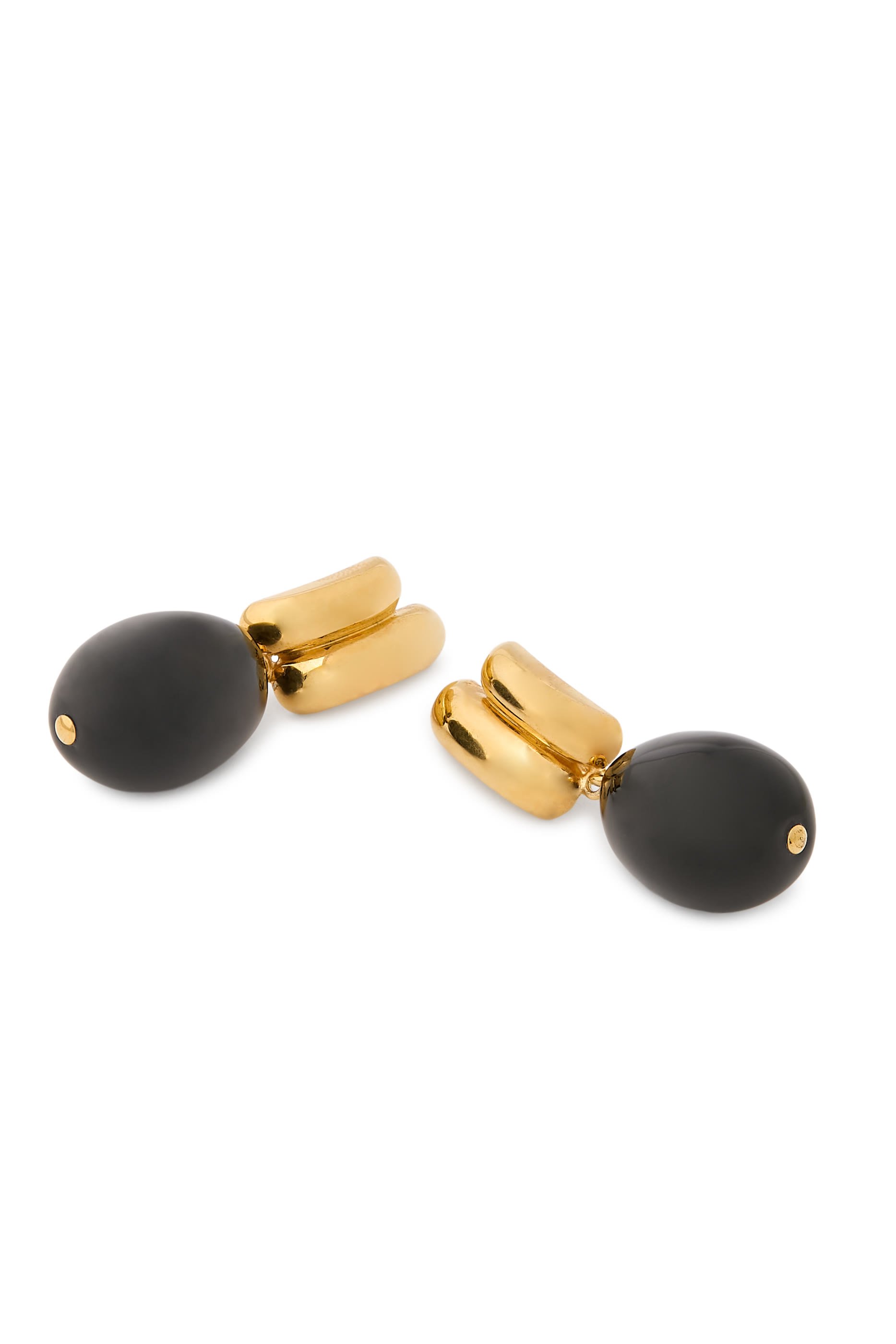 أقراط إيريس مزينة بخرز سيراميك، فضة إسترلينية