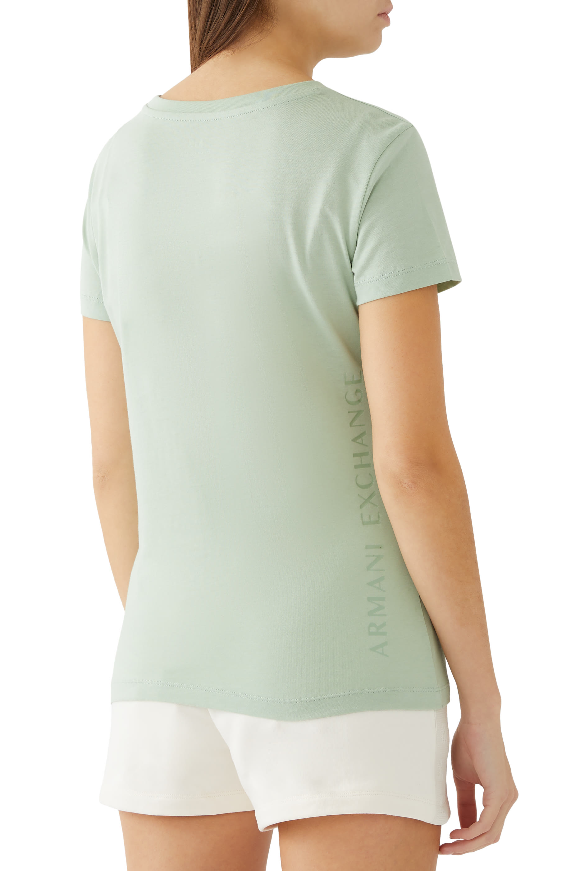 تيشيرت بشعار الماركة قطن