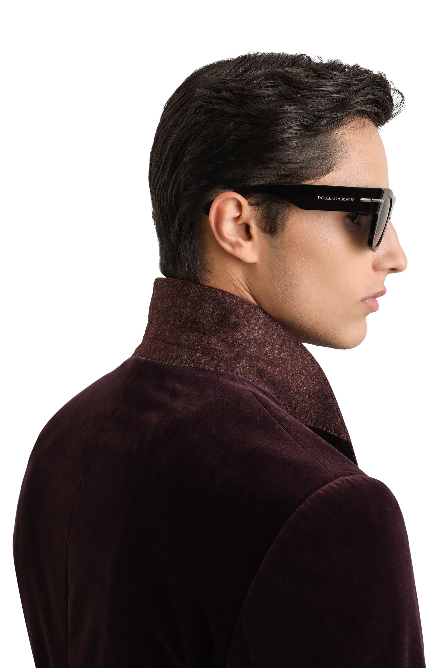 جاكيت سيسيليا بصف أزرار للإغلاق مخمل ناعم خفيف