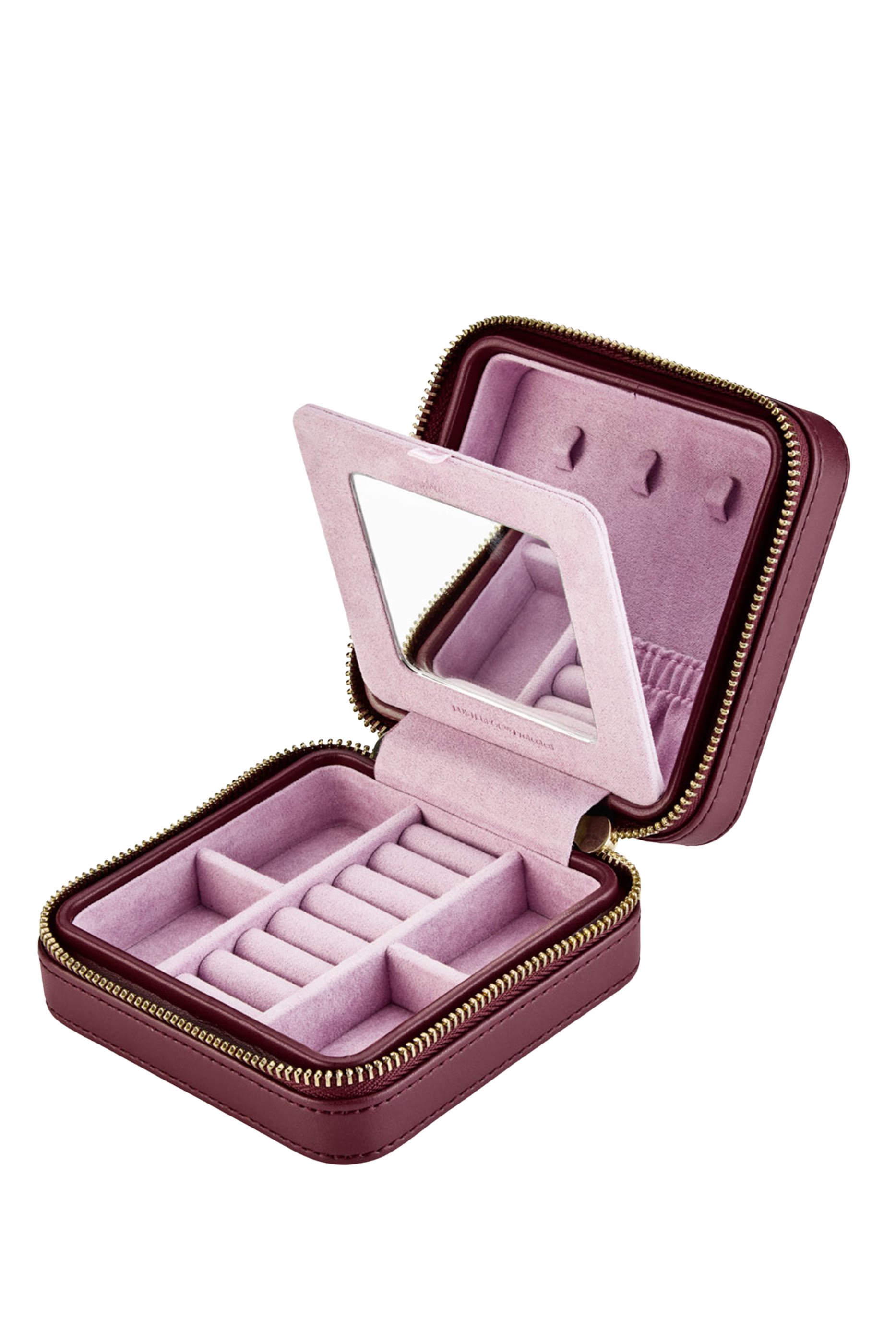 حافظة مجوهرات ليبرتي بسحاب للسفر، مقاس صغير