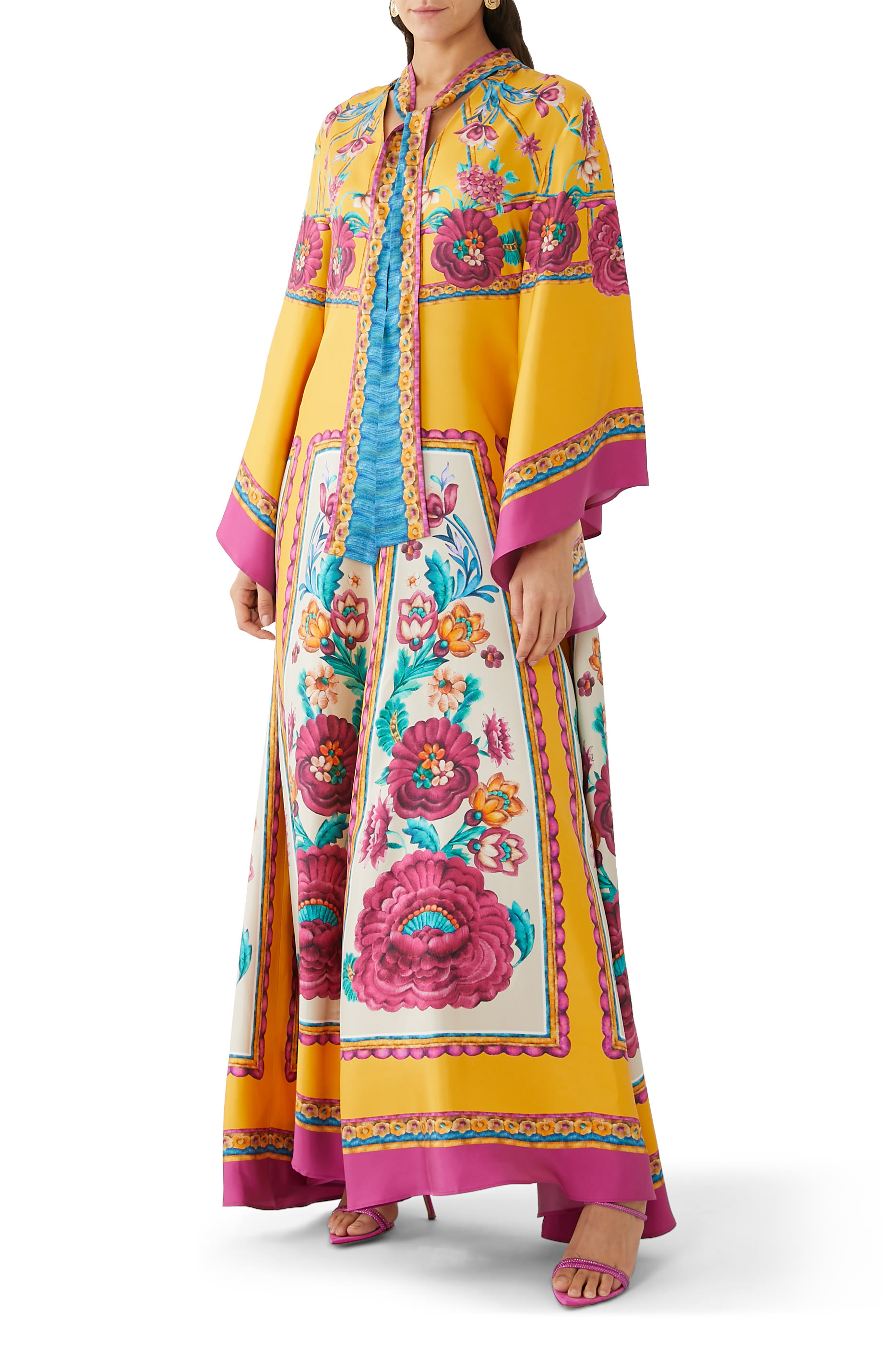 فستان ماجنيفيكو طويل بنقشة زهور