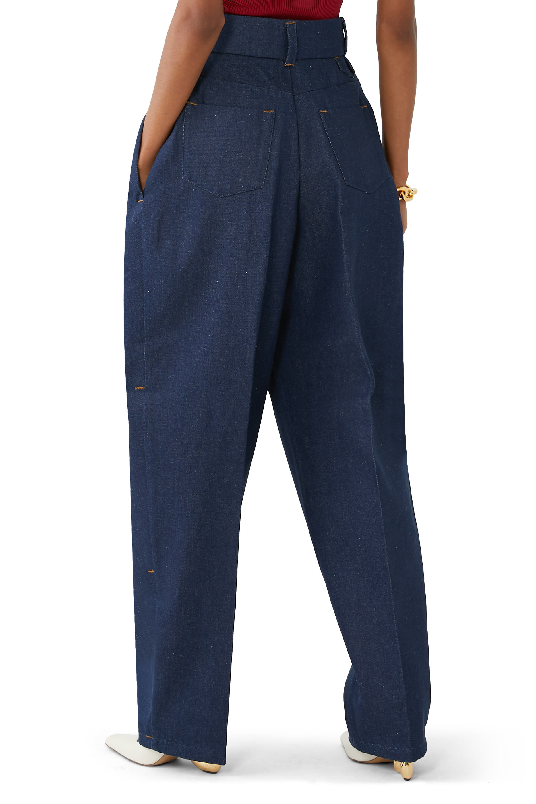 بنطال جينز بخصر مرتفع جدا