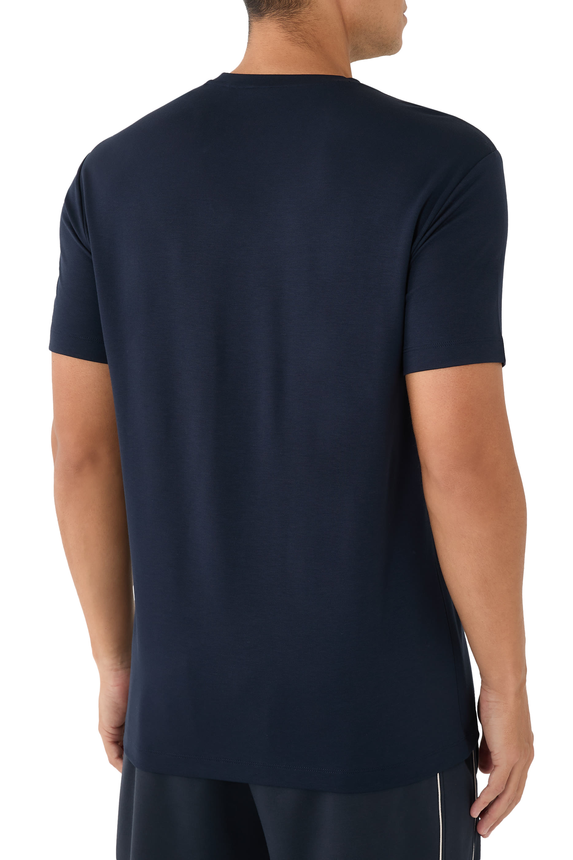 تيشيرت غولد ليبل بياقة ضيقة مزيج فيسكوز