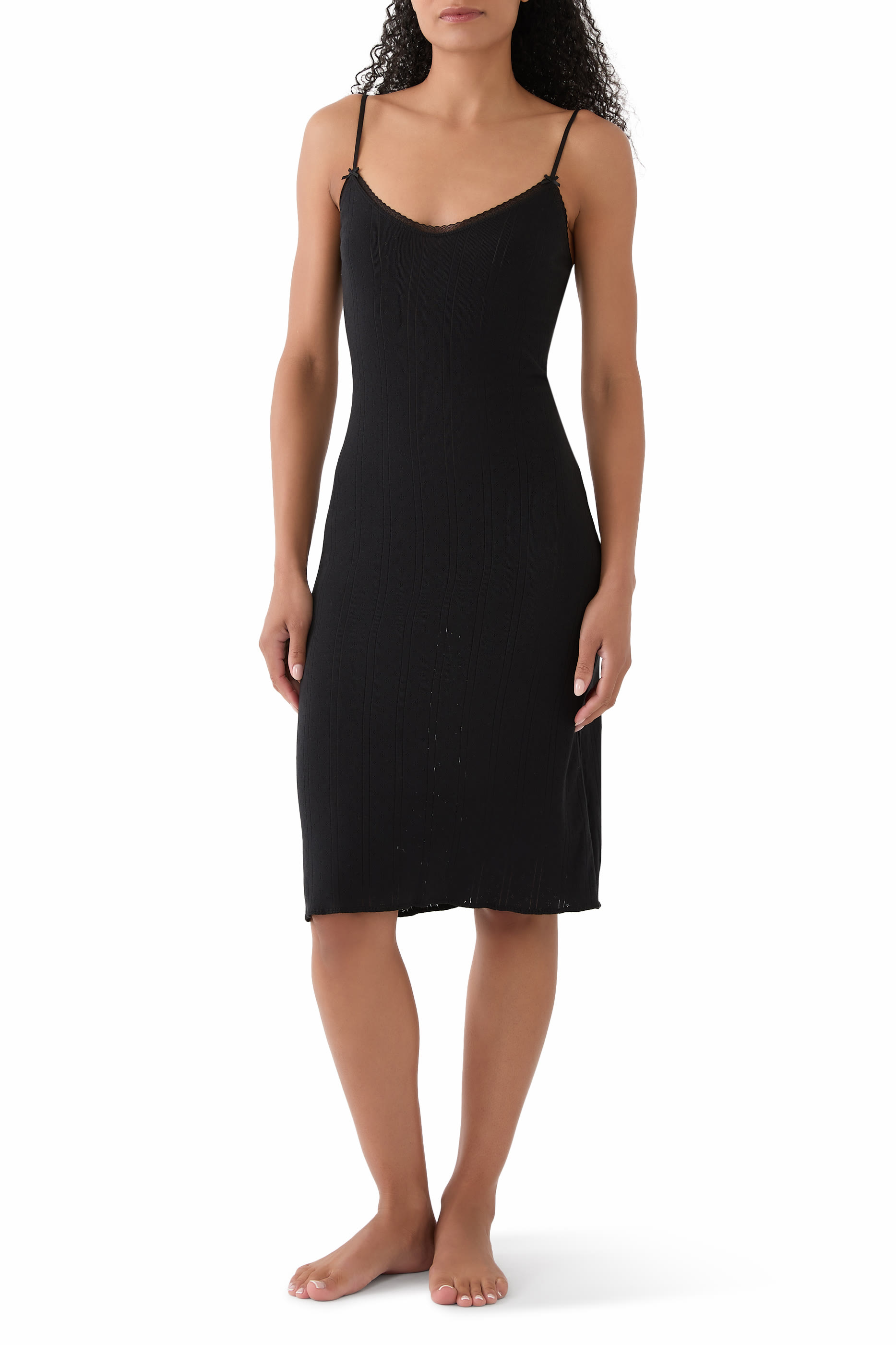 فستان نوم متوسط الطول