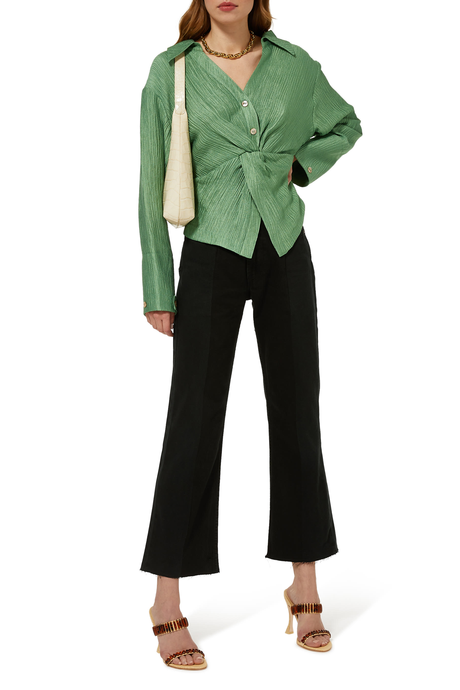 بنطال جينز دينم ذا توين بقصة واسعة