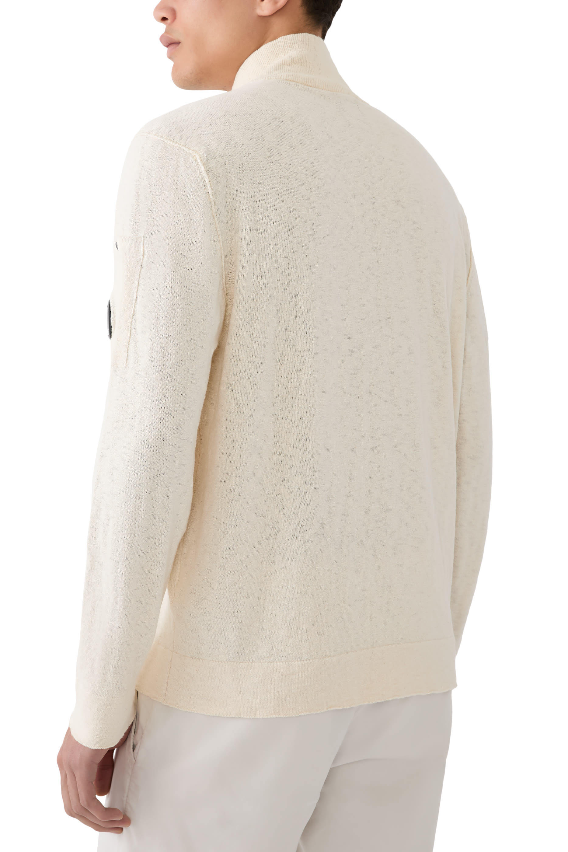 كنزة منسوجة بنصف سحاب