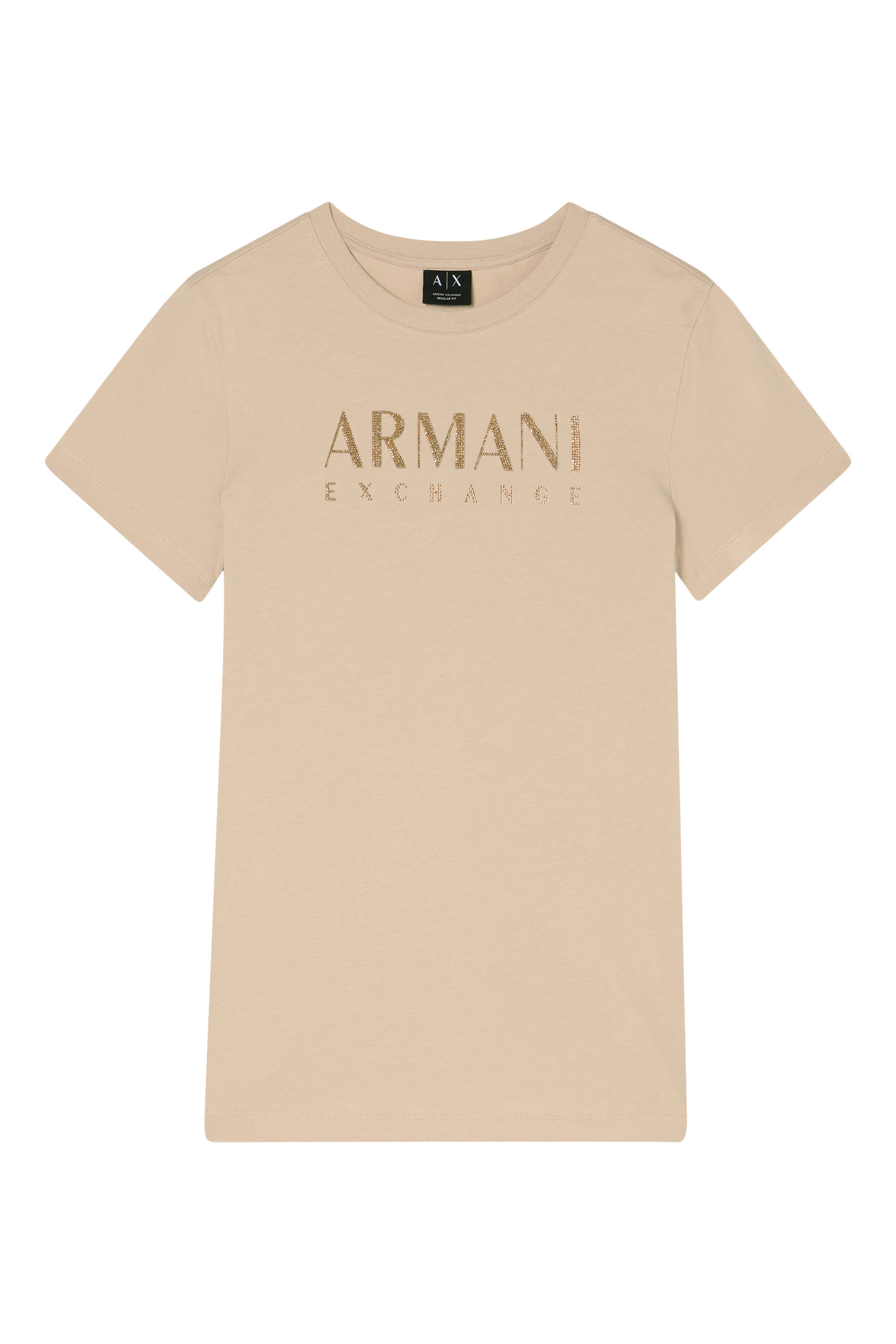 تيشيرت بقصة عادية وشعار الماركة